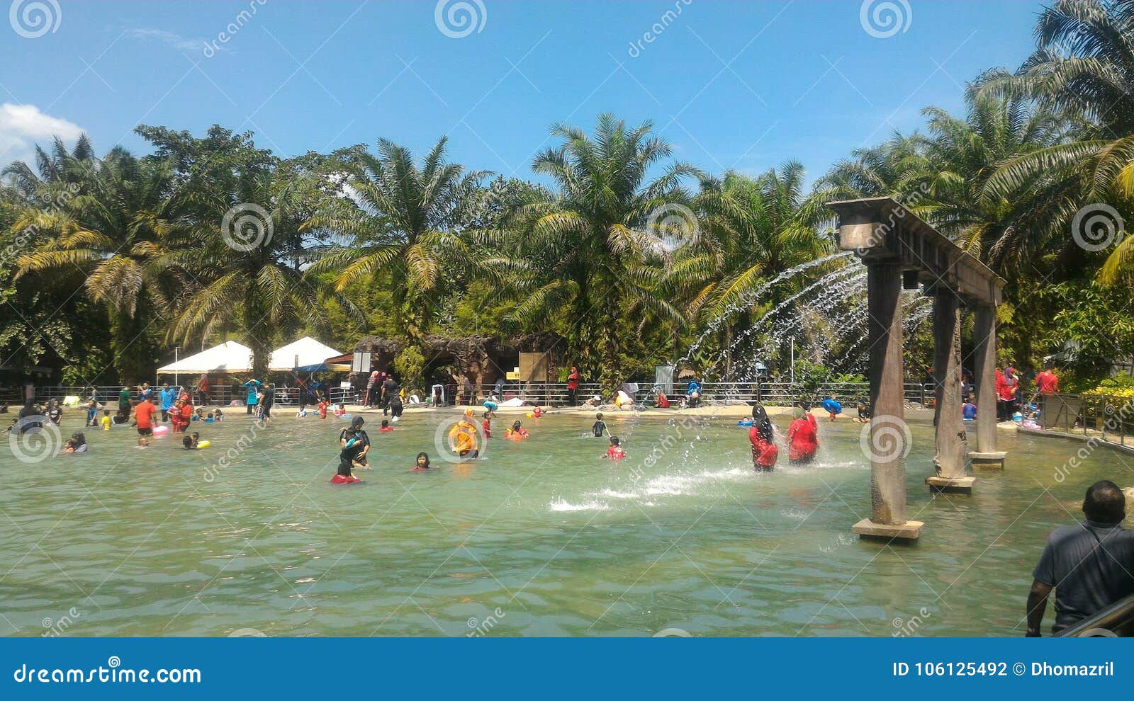 Sungai Klah Hotspring Malaysia Editorial Photography