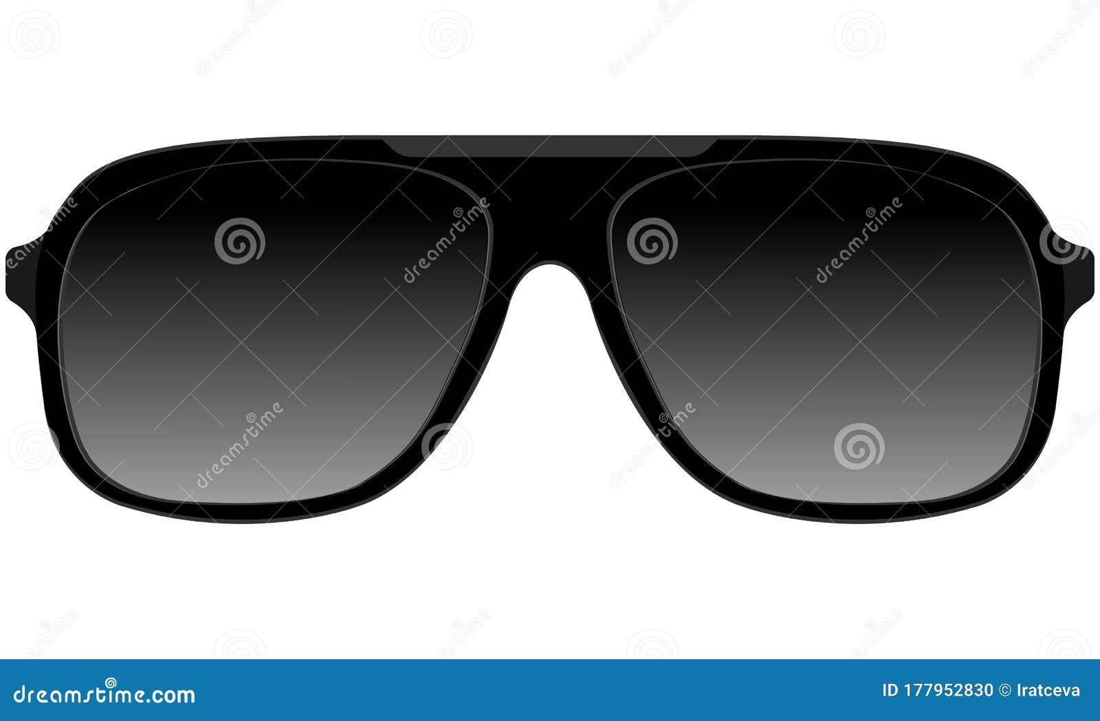 black plastic aviator sunglasses