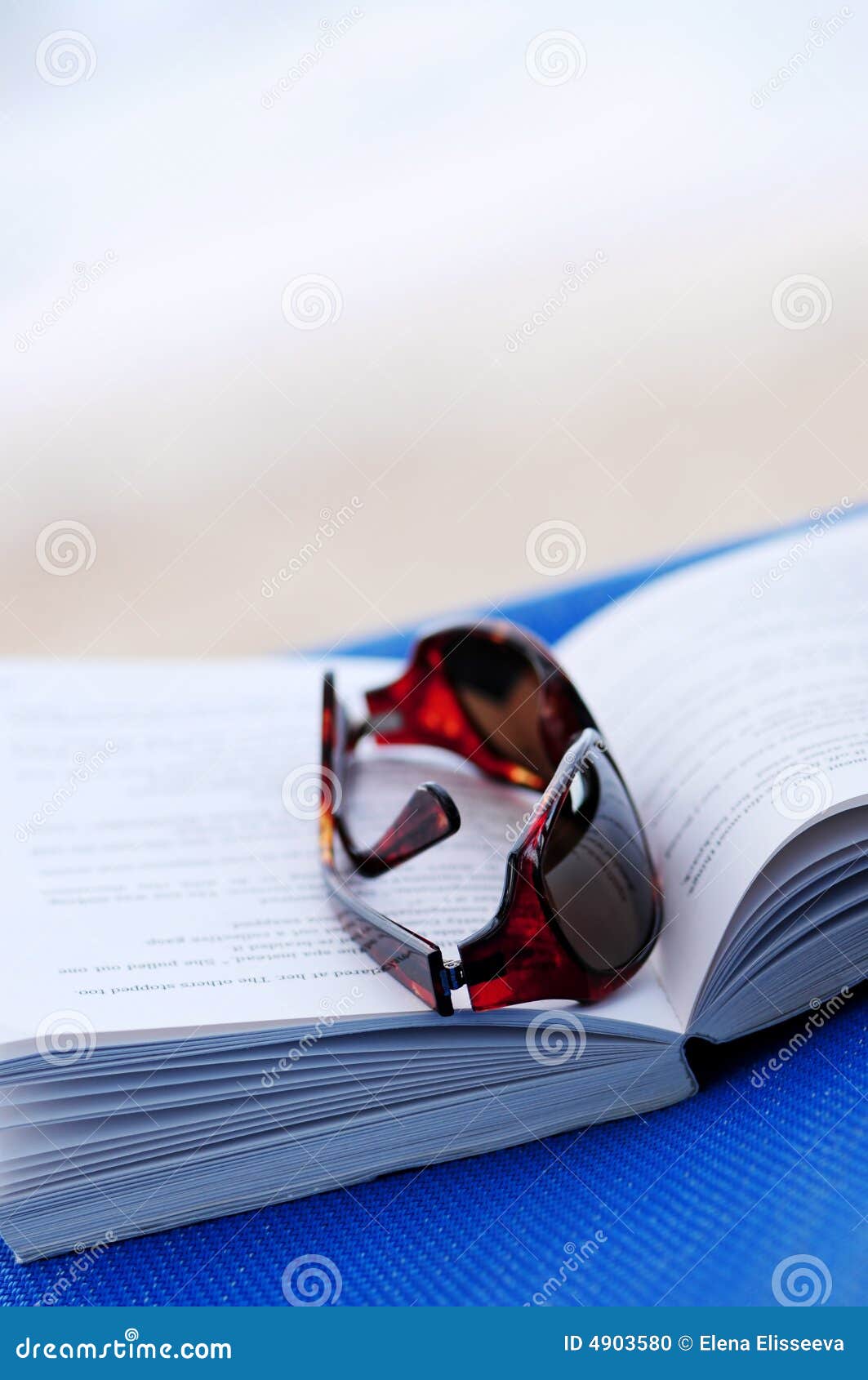 Sunglasses and Book on Beach Chair Stock Photo Image of concept