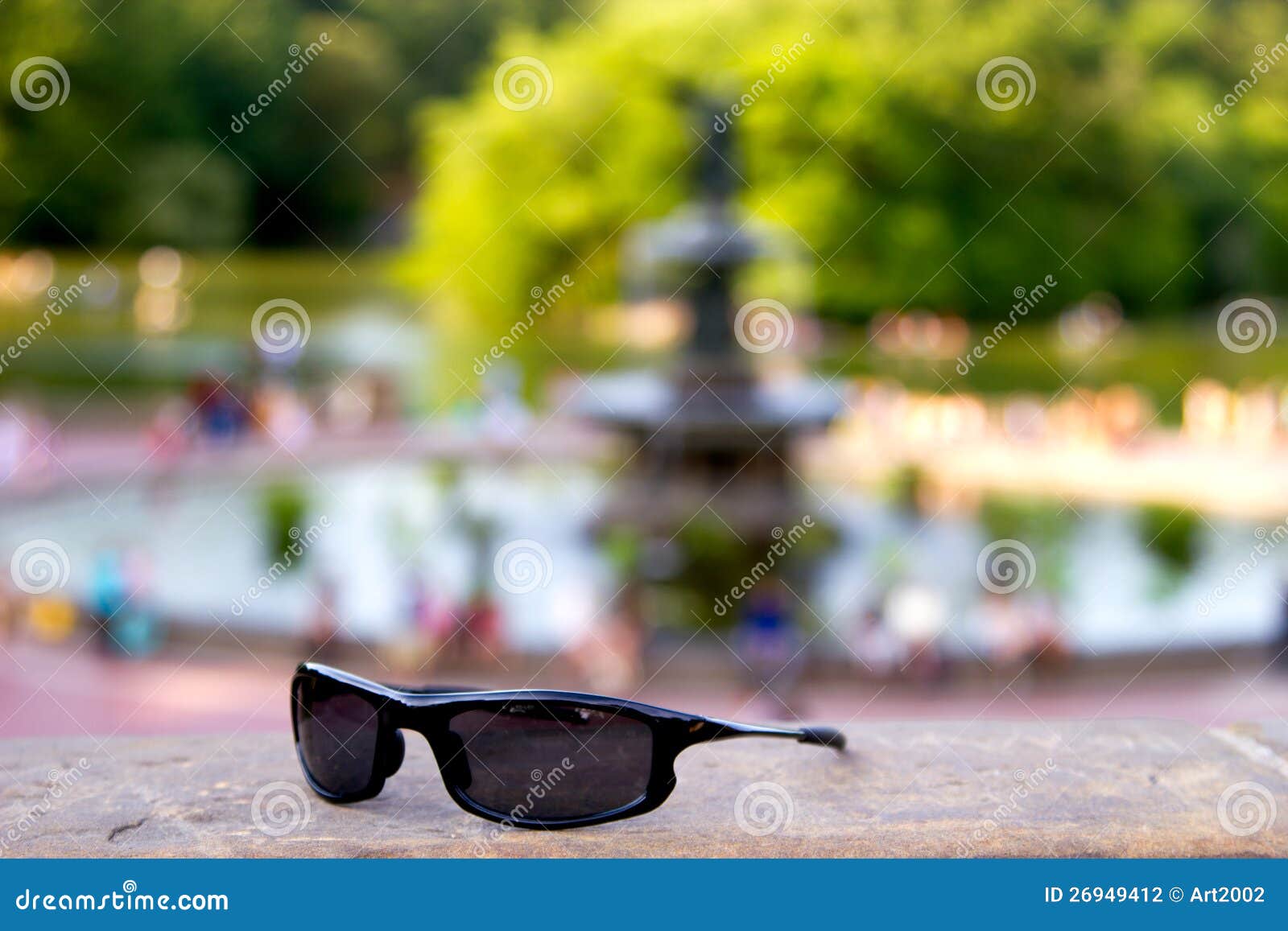 Sunglasses in Central Park, New York Stock Photo Image of water, sunglasses 26949412