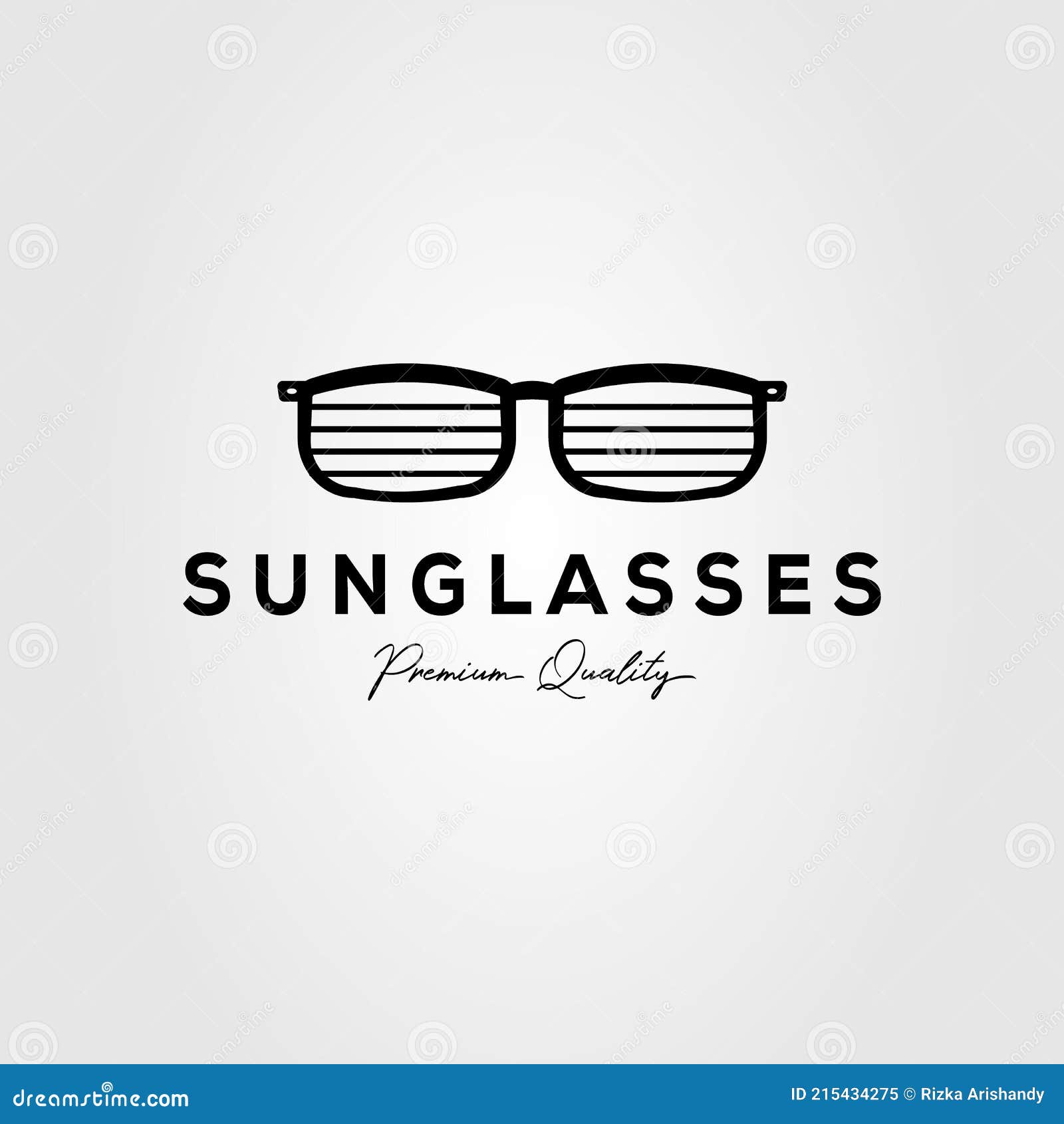 Sunglasses Company Minimalist Isolated Logo Template Vector ...