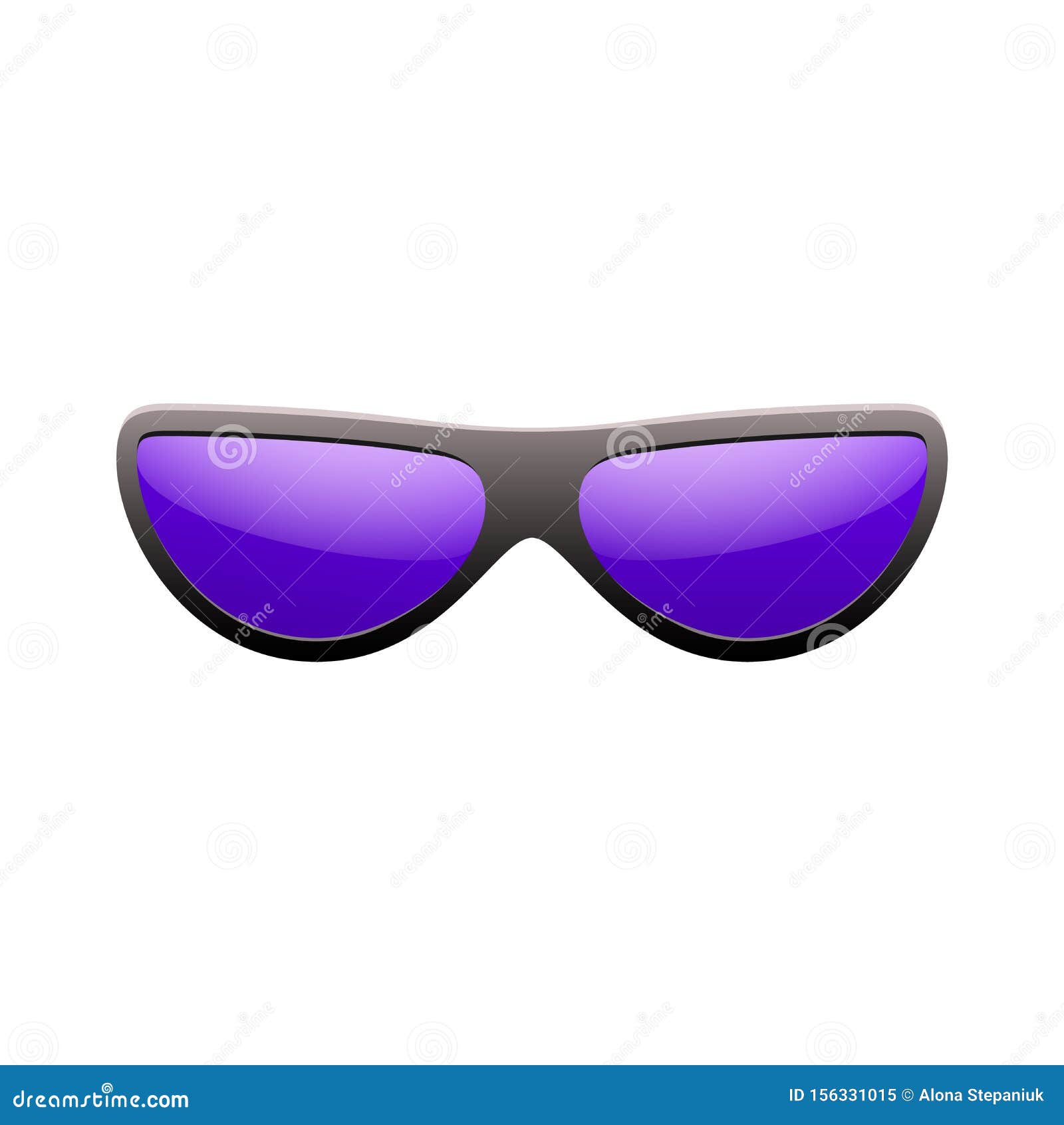 Sunglasses 3D. Summer Sunglass Shade Isolated White Background. Fun Color Sun  Glass. Realistic Design Eye Sight Stock Vector - Illustration of isolated,  gradient: 156331015