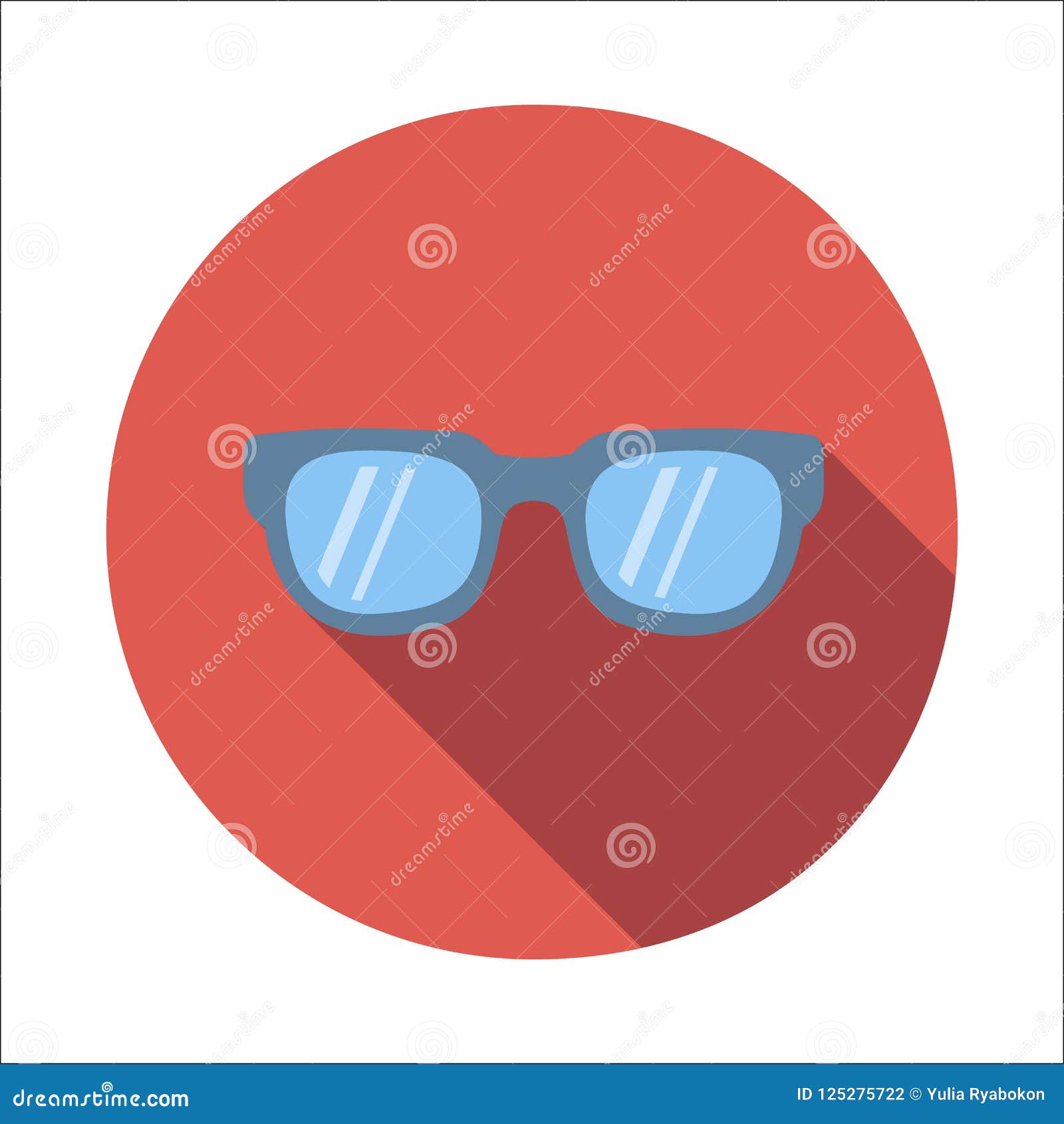 Sunglasses flat icon stock illustration. Illustration of glasses
