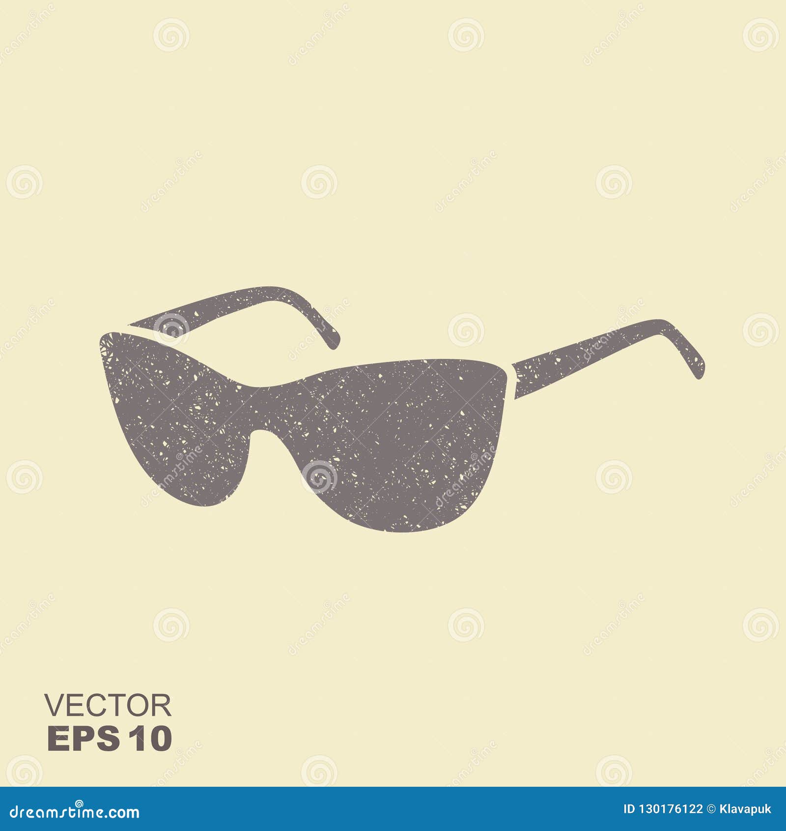 sunglasses icon   with scuffed effect