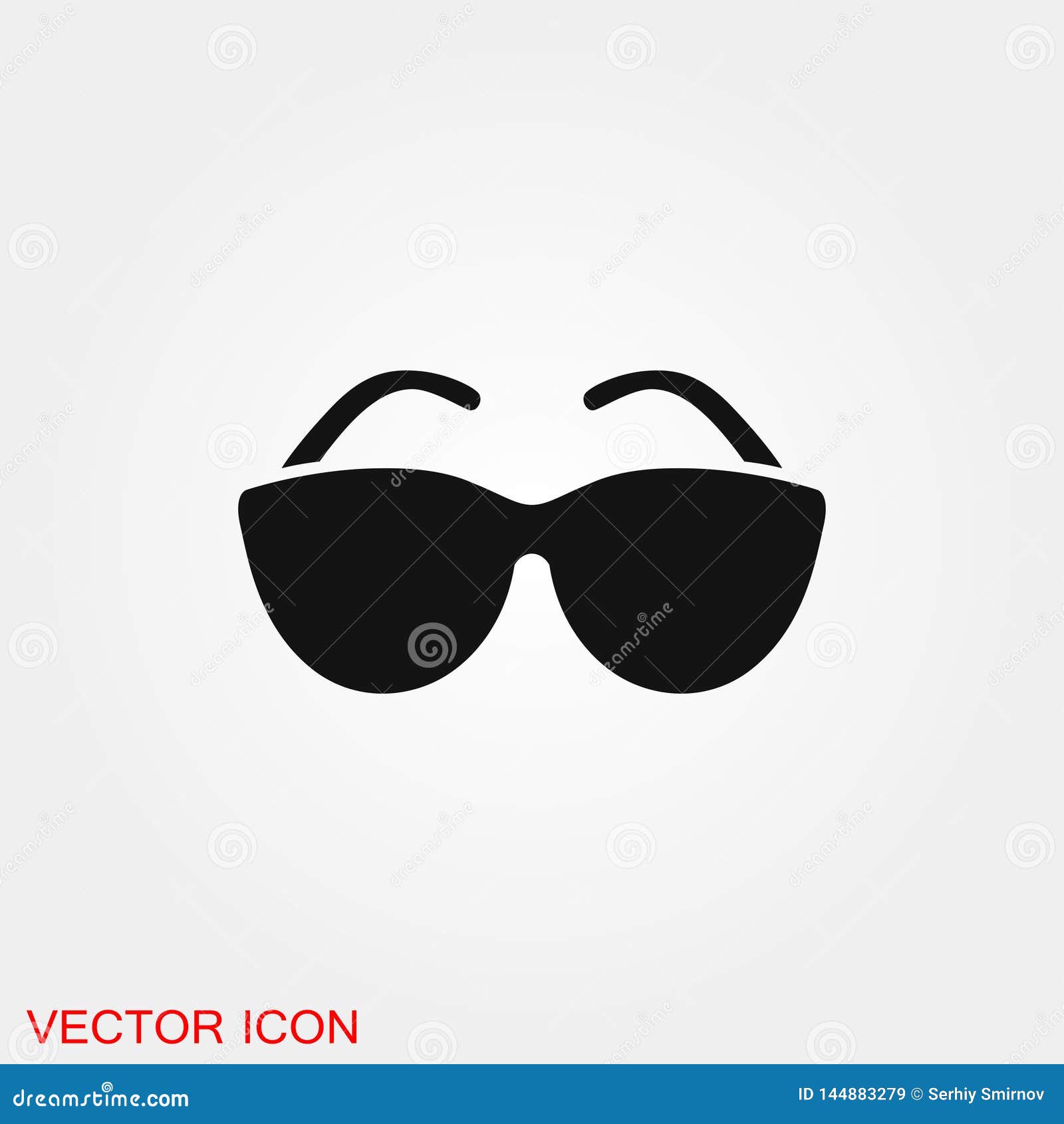 Sunglasses Icon Vector Sign Symbol for Design Stock Illustration