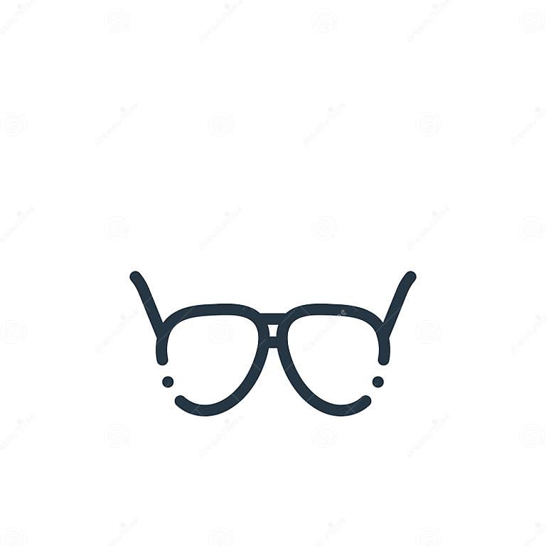 Sunglasses Icon Vector from Travel and Adventure Concept. Thin Line ...