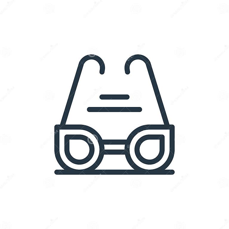 Sunglasses Icon Vector from Water Park Concept. Thin Line Illustration ...