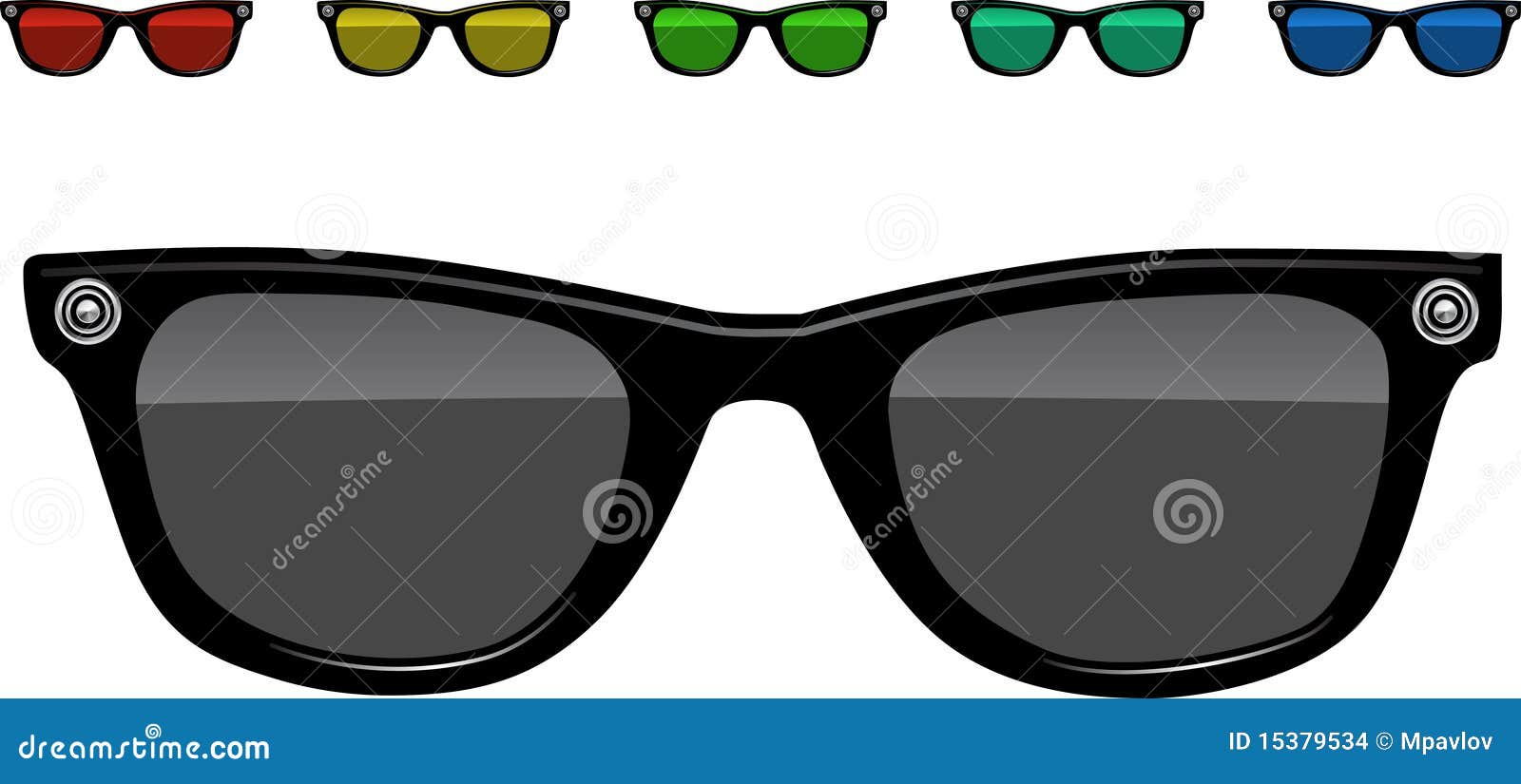 Sunglasses illustration stock vector. Illustration of modern 15379534