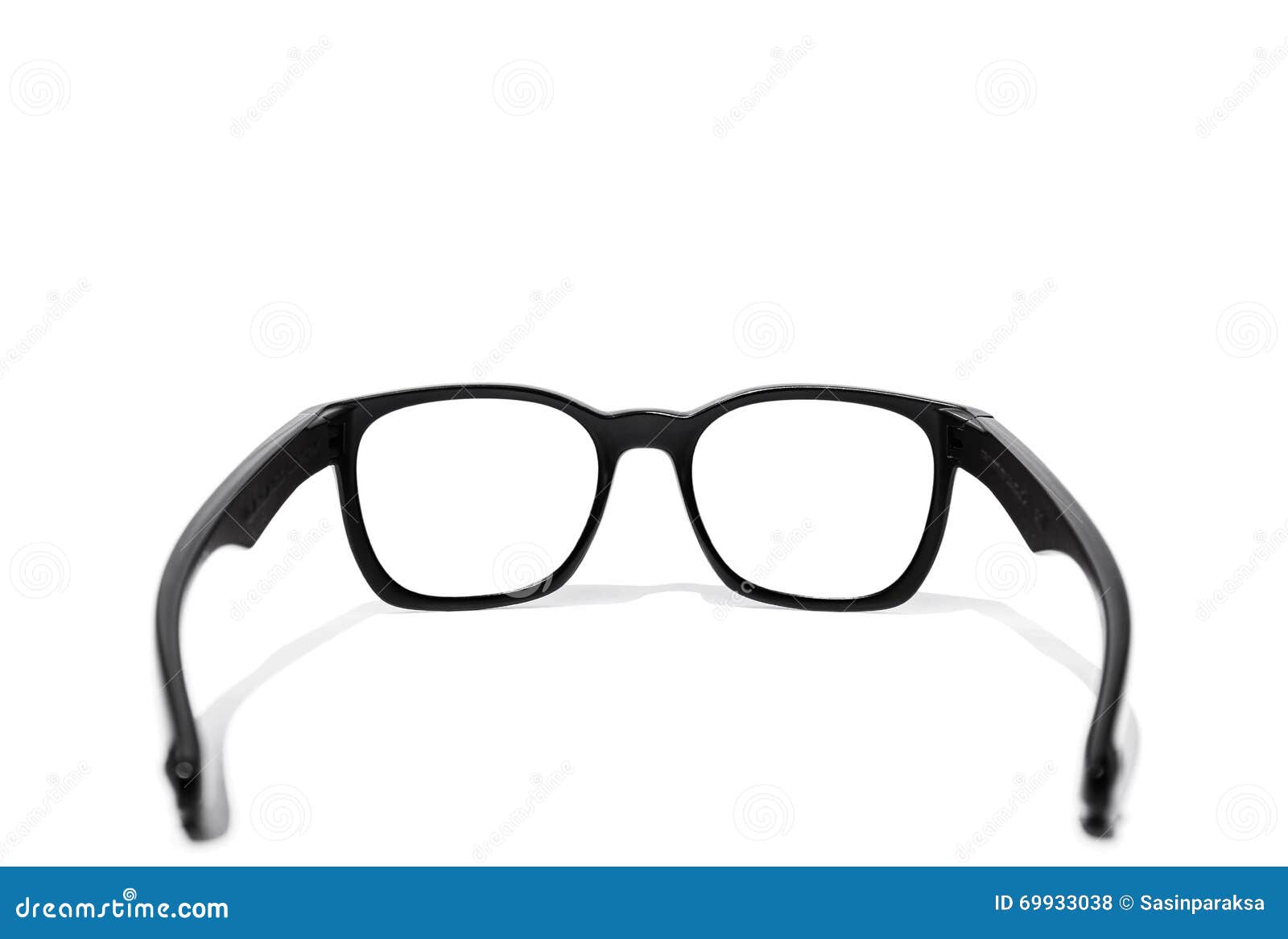 Sunglasses Rear View, Isolated on White Background Stock Photo Image