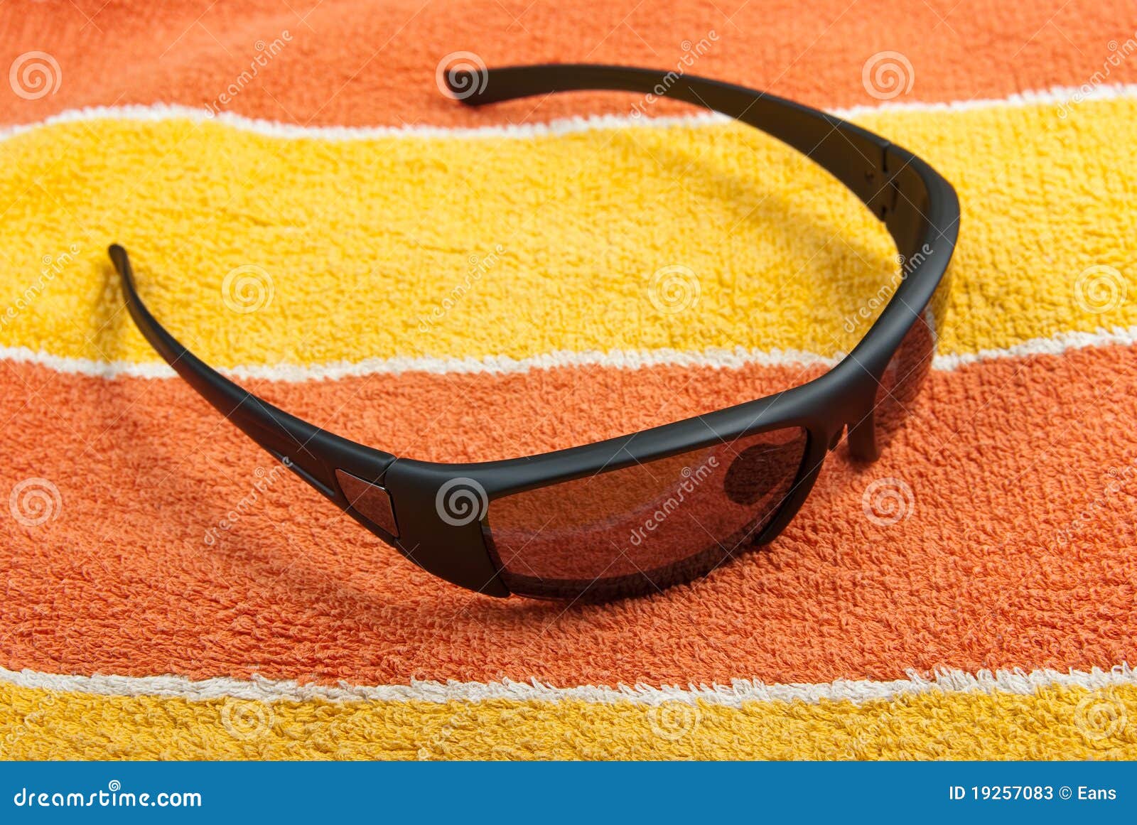 Sunglasses on towel stock image. Image of bath, glasses 19257083