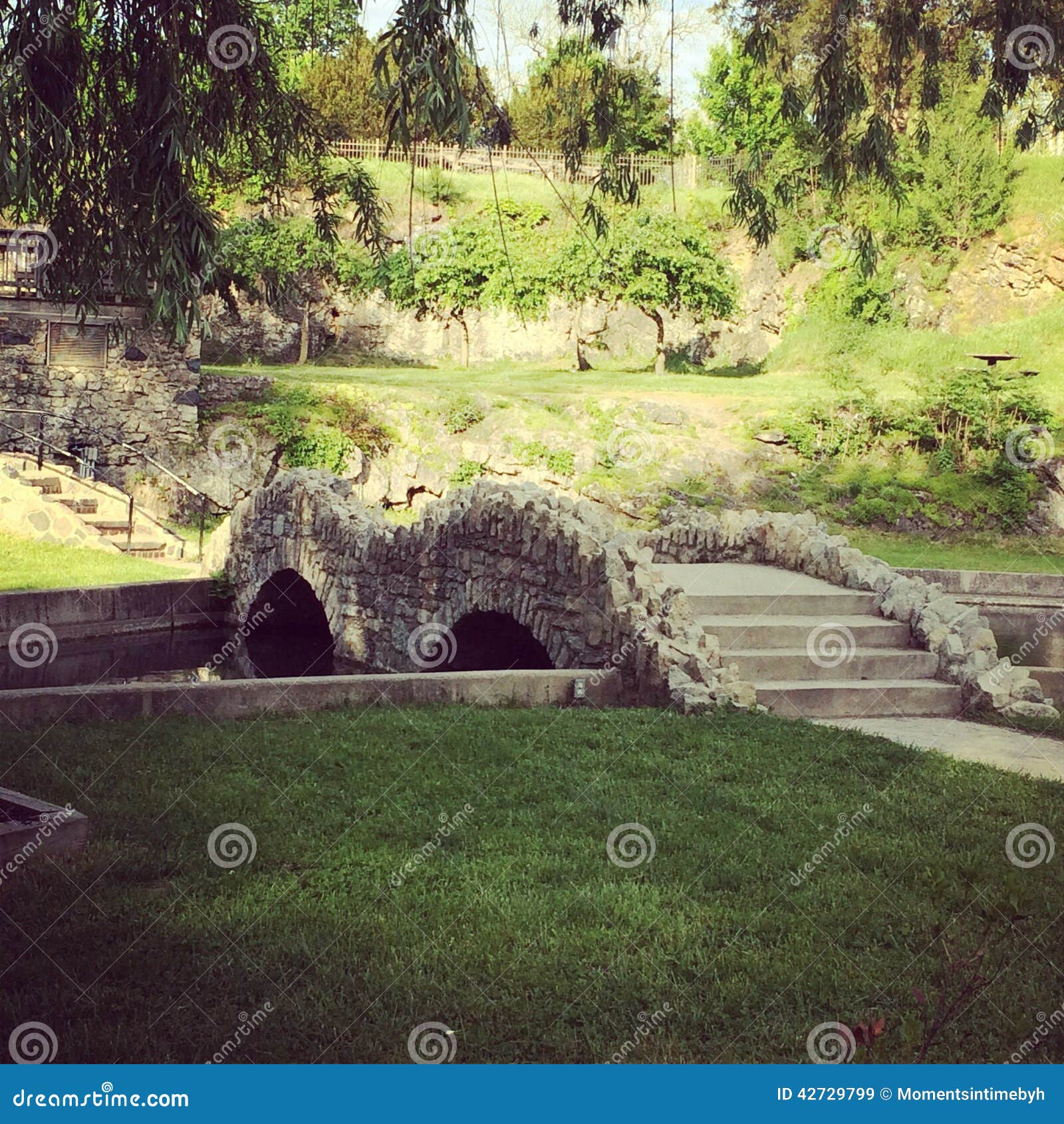 Sunken Gardens At Sunset Stock Image Image Of Landscaping 42729799