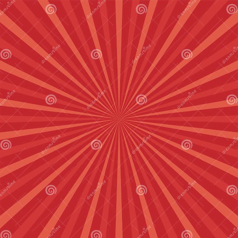 Sunlight Abstract Background Red Color Burst Background Stock Vector