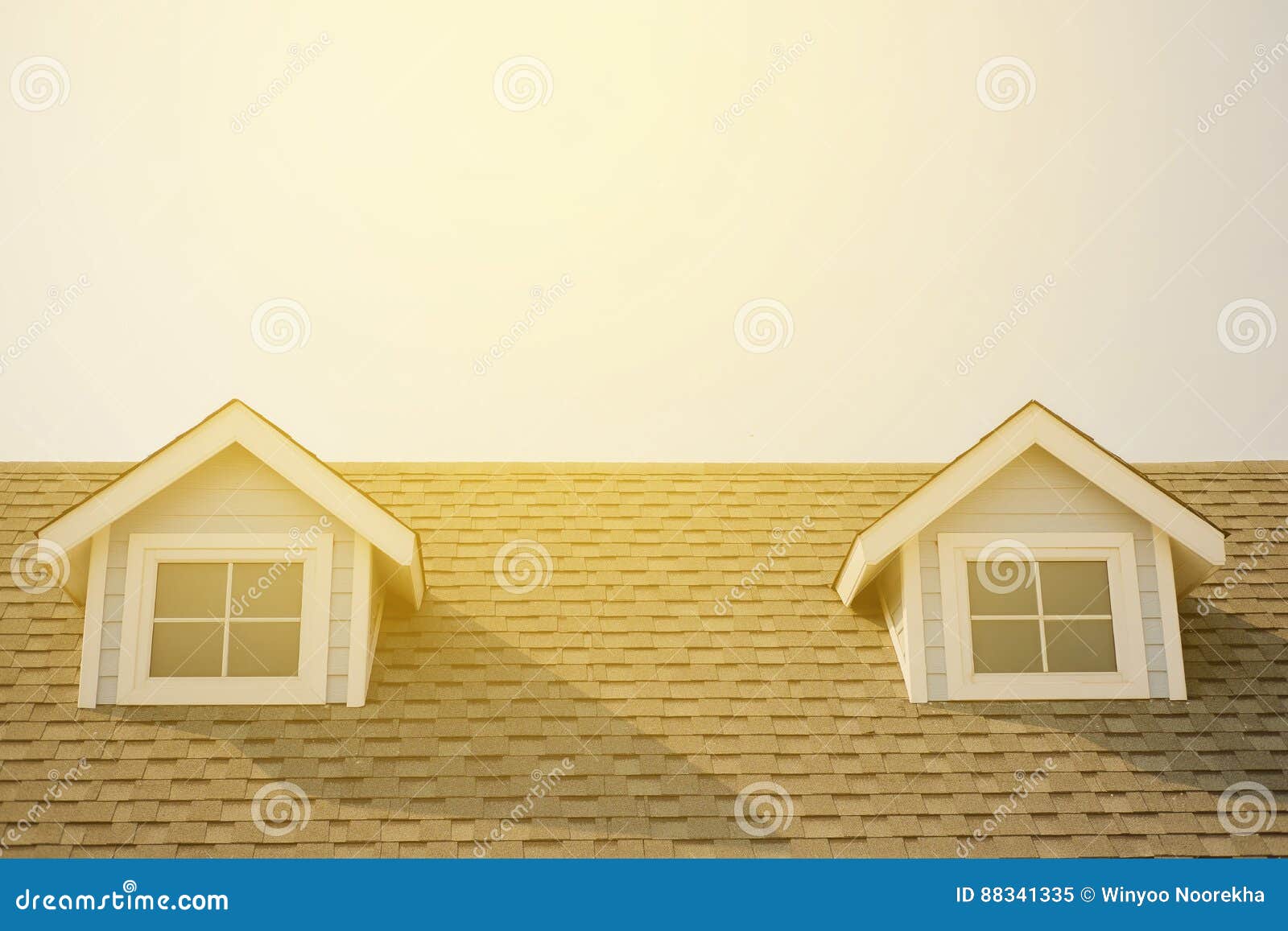 Sunlight on roof. stock image. Image of exterior, rooftop 88341335
