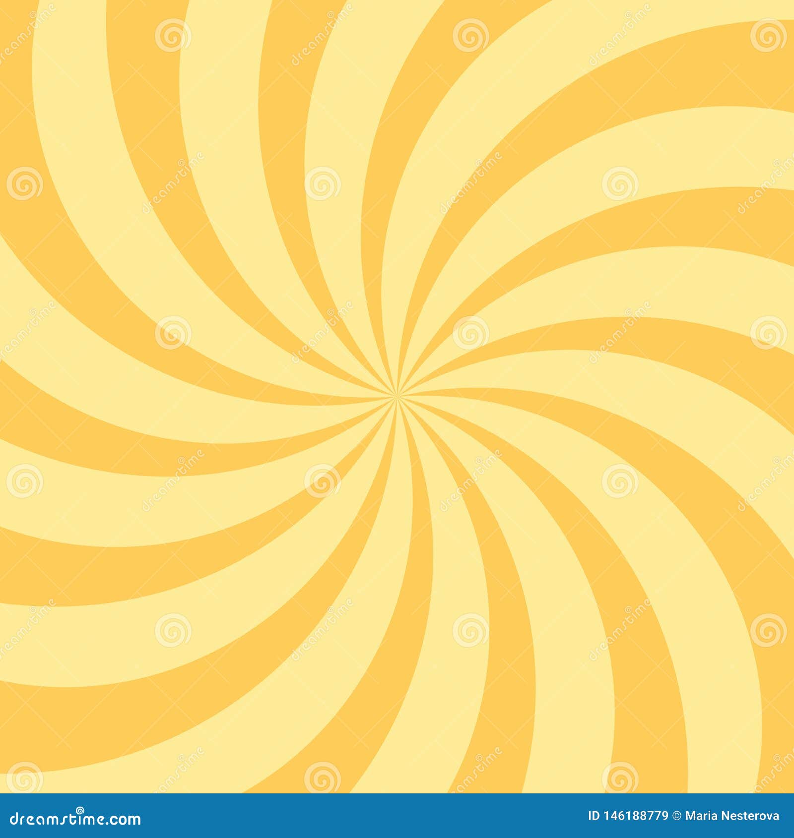 Sunlight Spiral Background. Orange Sunburst Background Stock ...