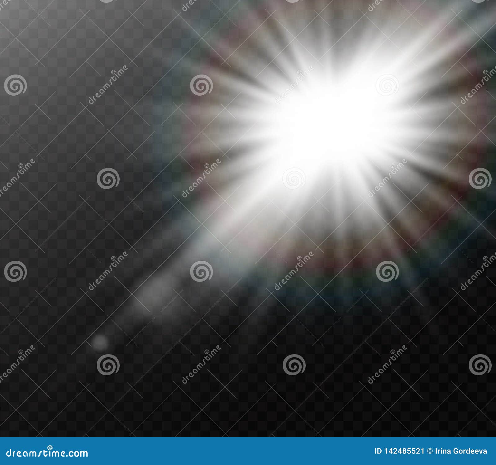 White Sunlight light stock vector. Illustration of glow - 142485521