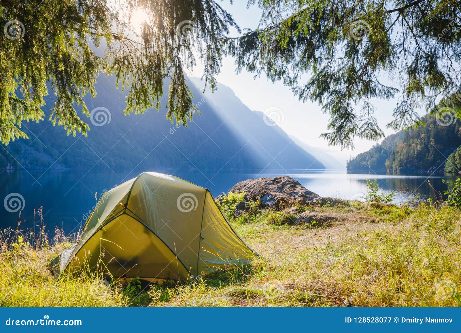 Wild Camping By A Lake In Norway Stock Image Image Of Natural Outback 128528077