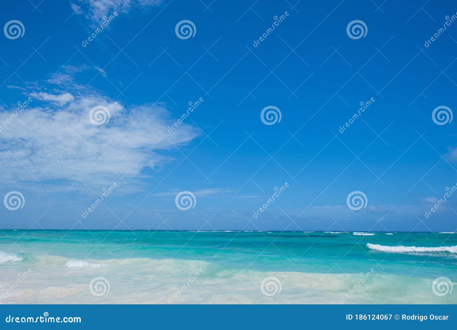 sunny beach in mexican caribe