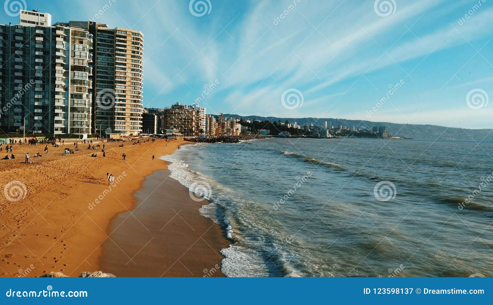 sunny day at acapulco`s beach