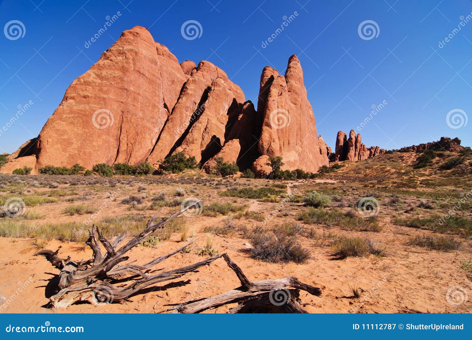 Sunny Day at Arches Canyon, Utah. USA Stock Image Image of