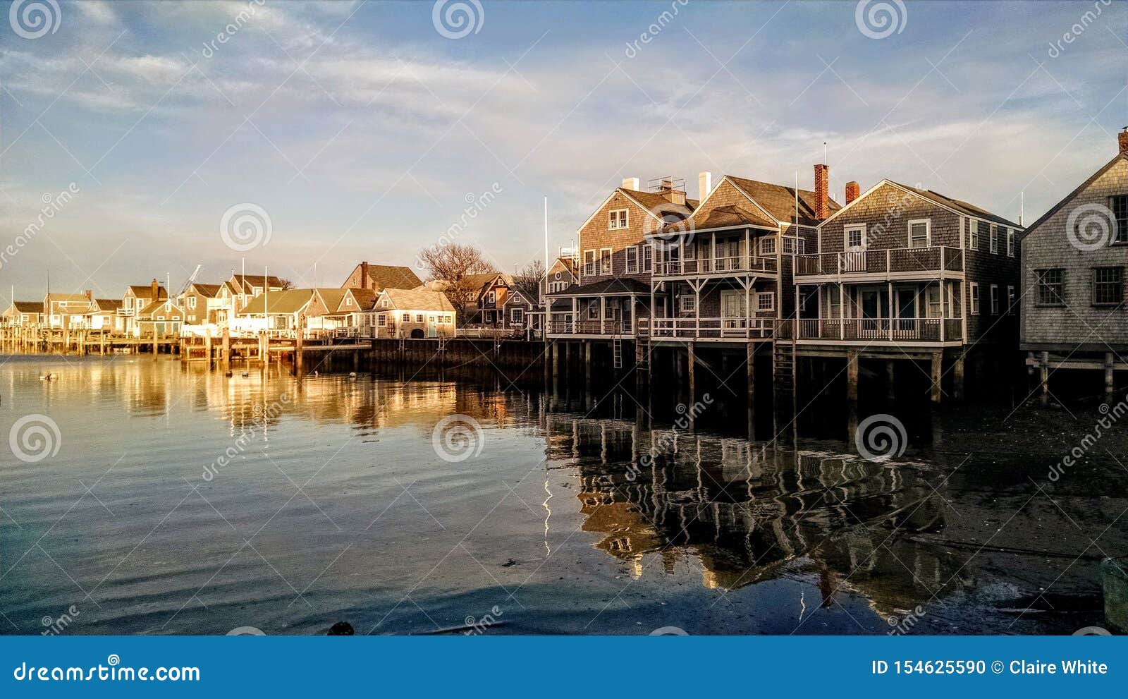 Sunny Day At The Easy Street Boat Basin, Nantucket ...