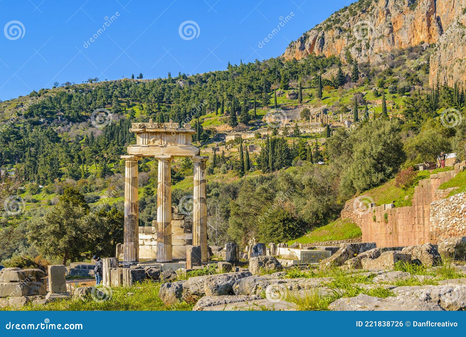 delfos oracle, peloponese, greece