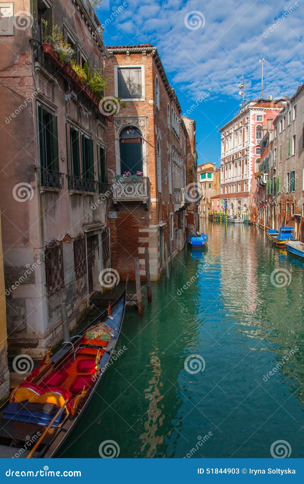 Sunny Day in Venice, Italy. Stock Image - Image of majestic, famous ...