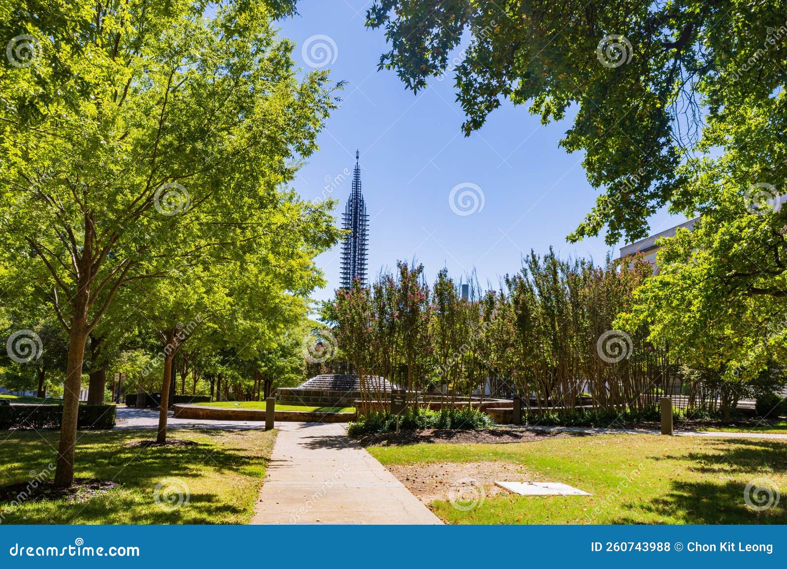 Sunny Exterior View Of The Campus Of University Of Arkansas Stock Photo sunny-exterior-view-of-the-campus-of-university-of-arkansas-stock-photo