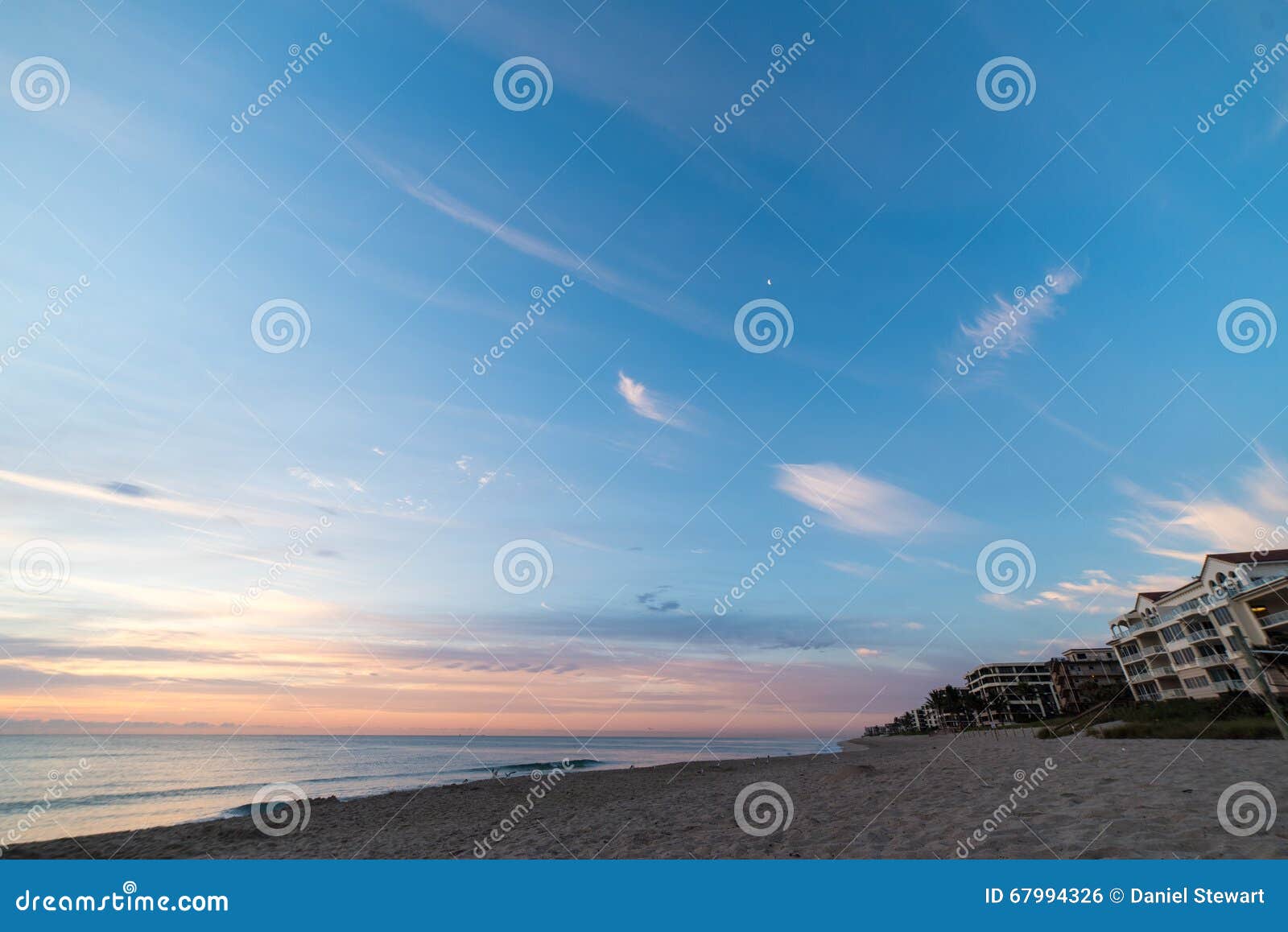 Sunny Florida Oceanscape stock photo. Image of orange - 67994326