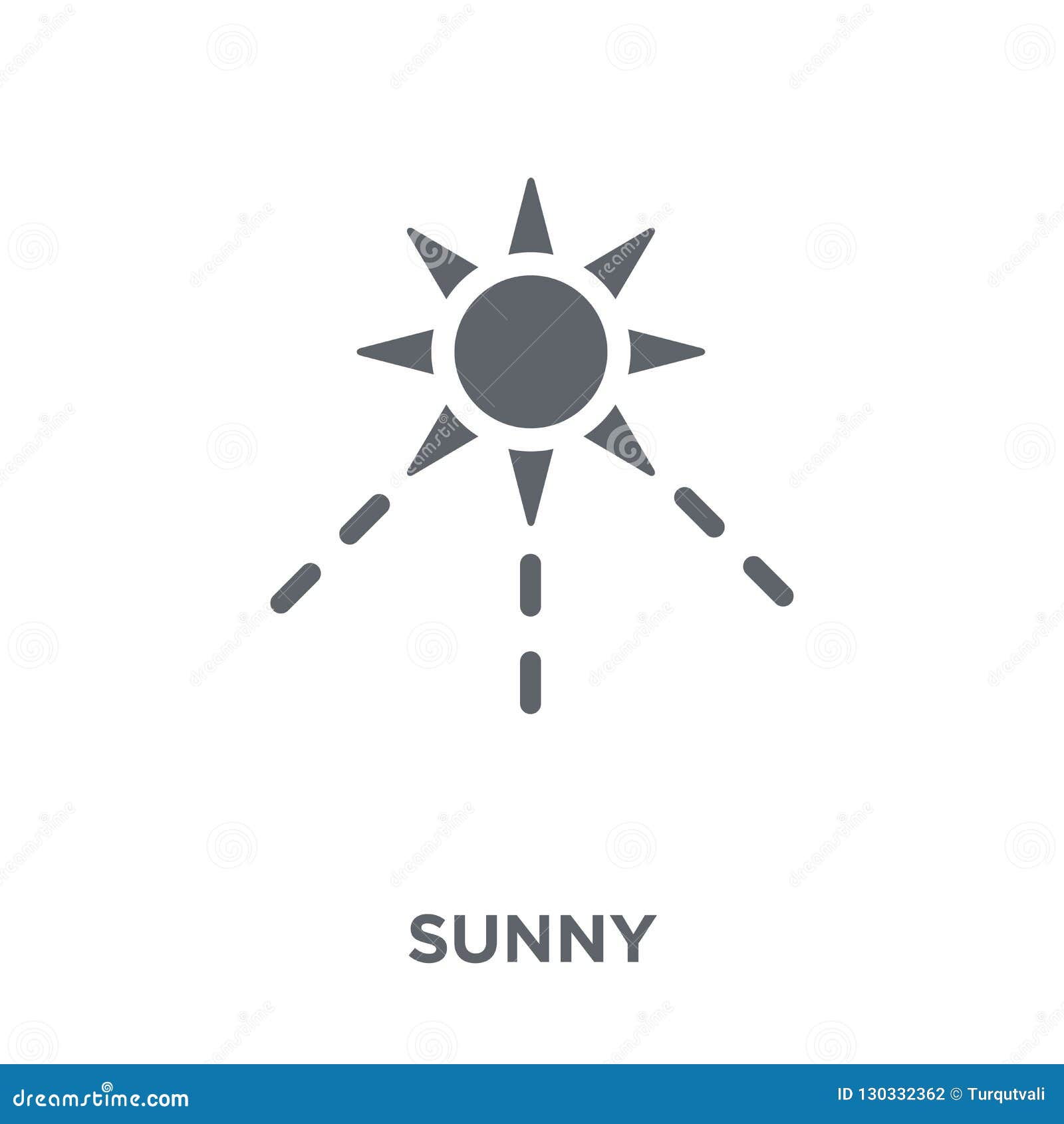 Sunny Icon from Collection. Stock Vector - Illustration of sign, sketch ...