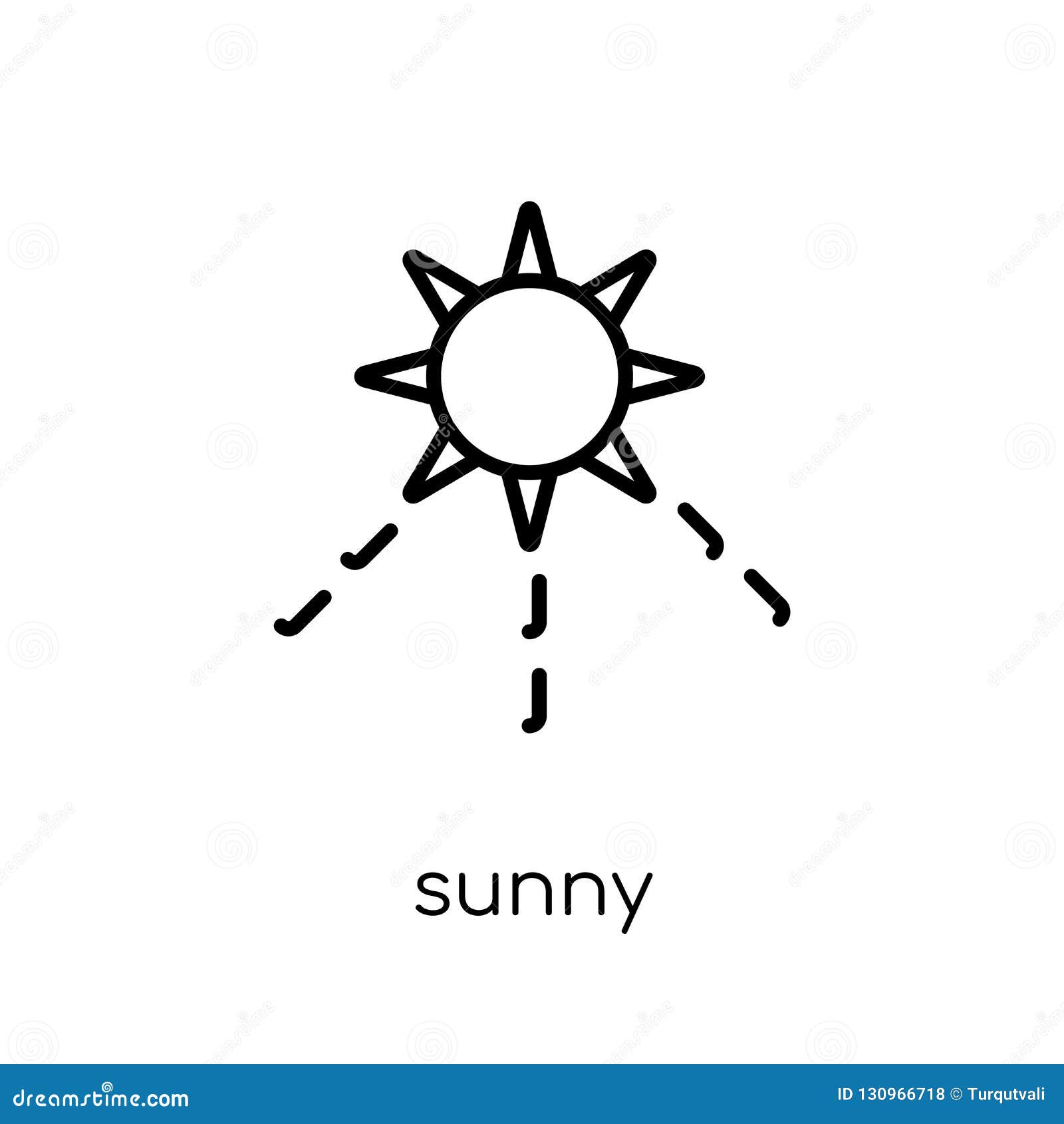 Sunny Icon from Collection. Stock Vector - Illustration of weather ...