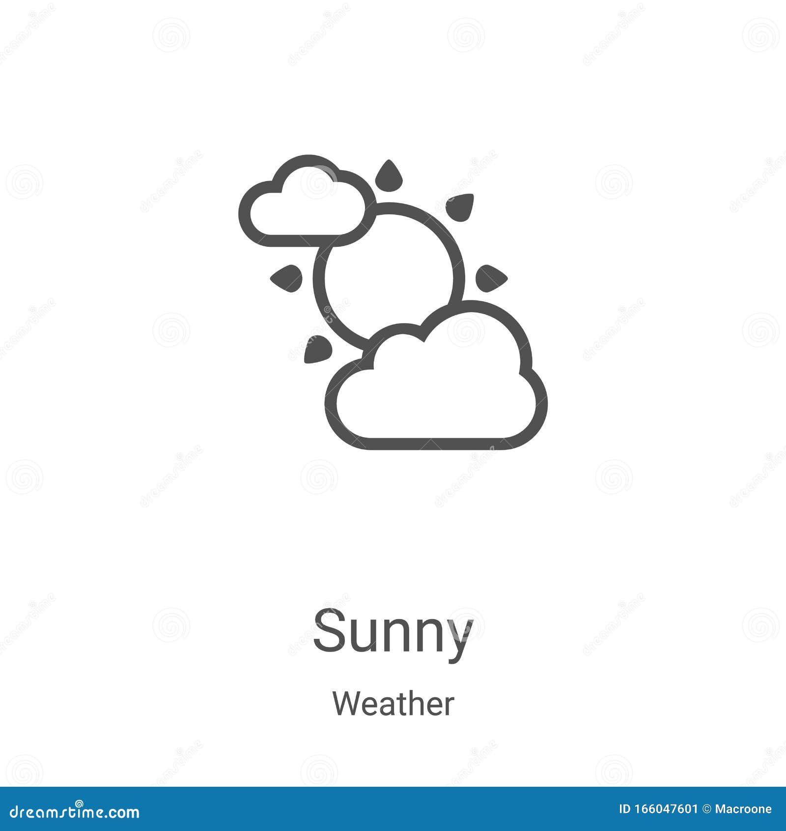 Sunny Icon Vector from Weather Collection. Thin Line Sunny Outline Icon ...