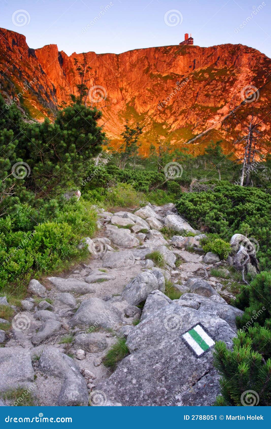 Sunny Morning in the Mountains Stock Image Image of czech, hiking