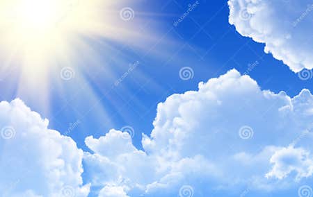 Sunny rays stock image. Image of indigo, cloudy, blue - 10326667