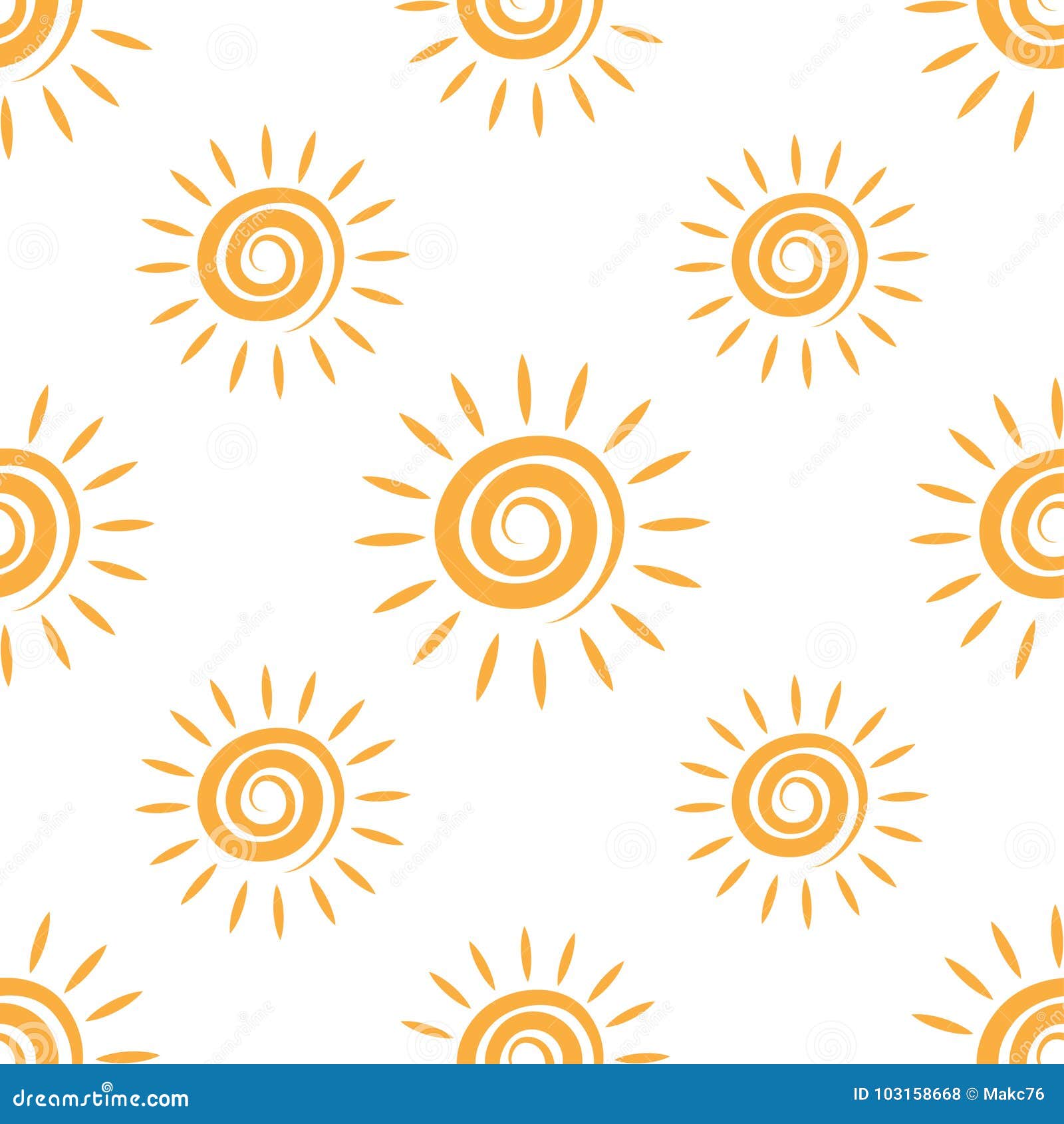 Sunny Repeating Texture in Yellow Colors. Stock Vector - Illustration ...