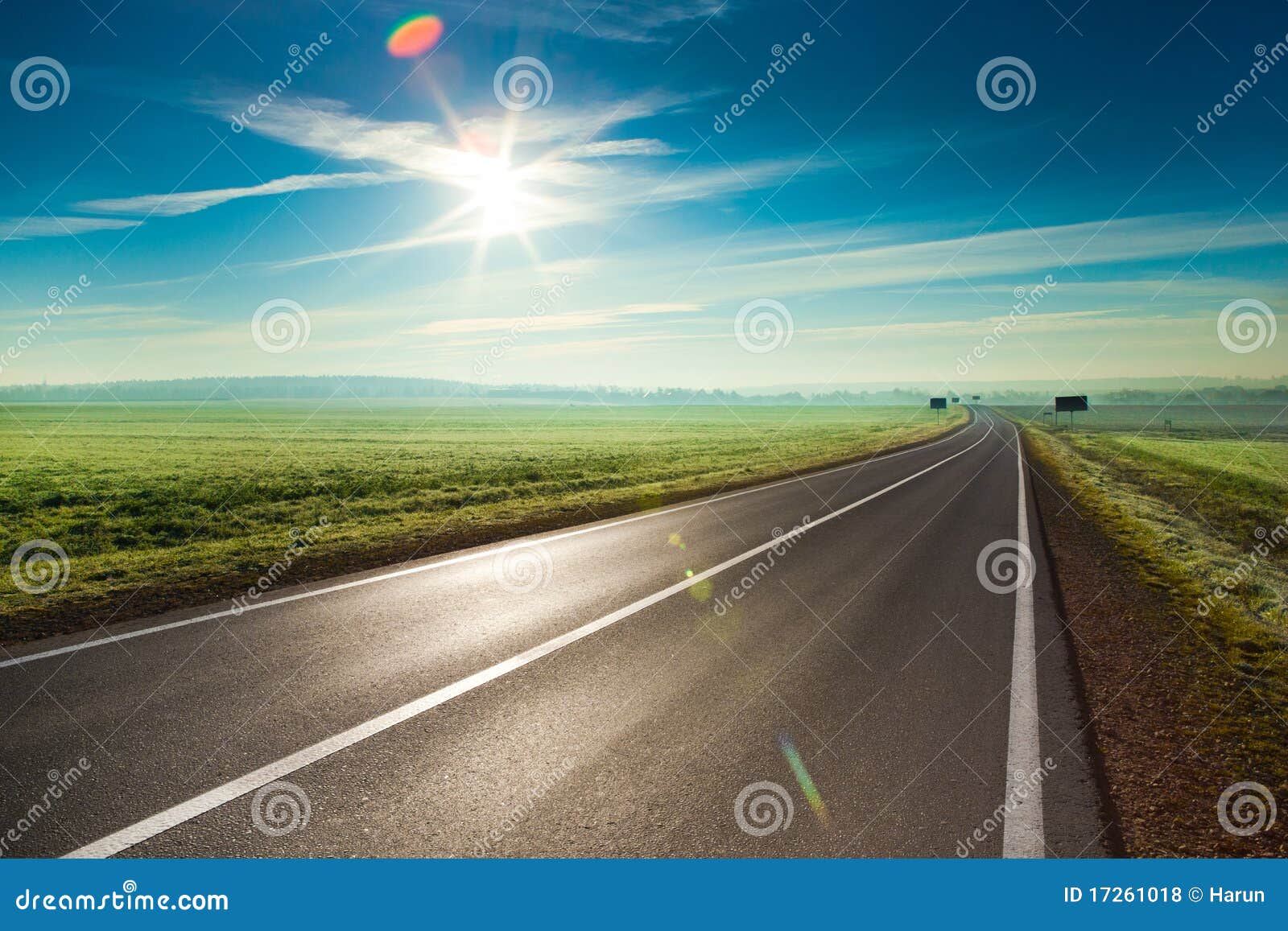 sunny road