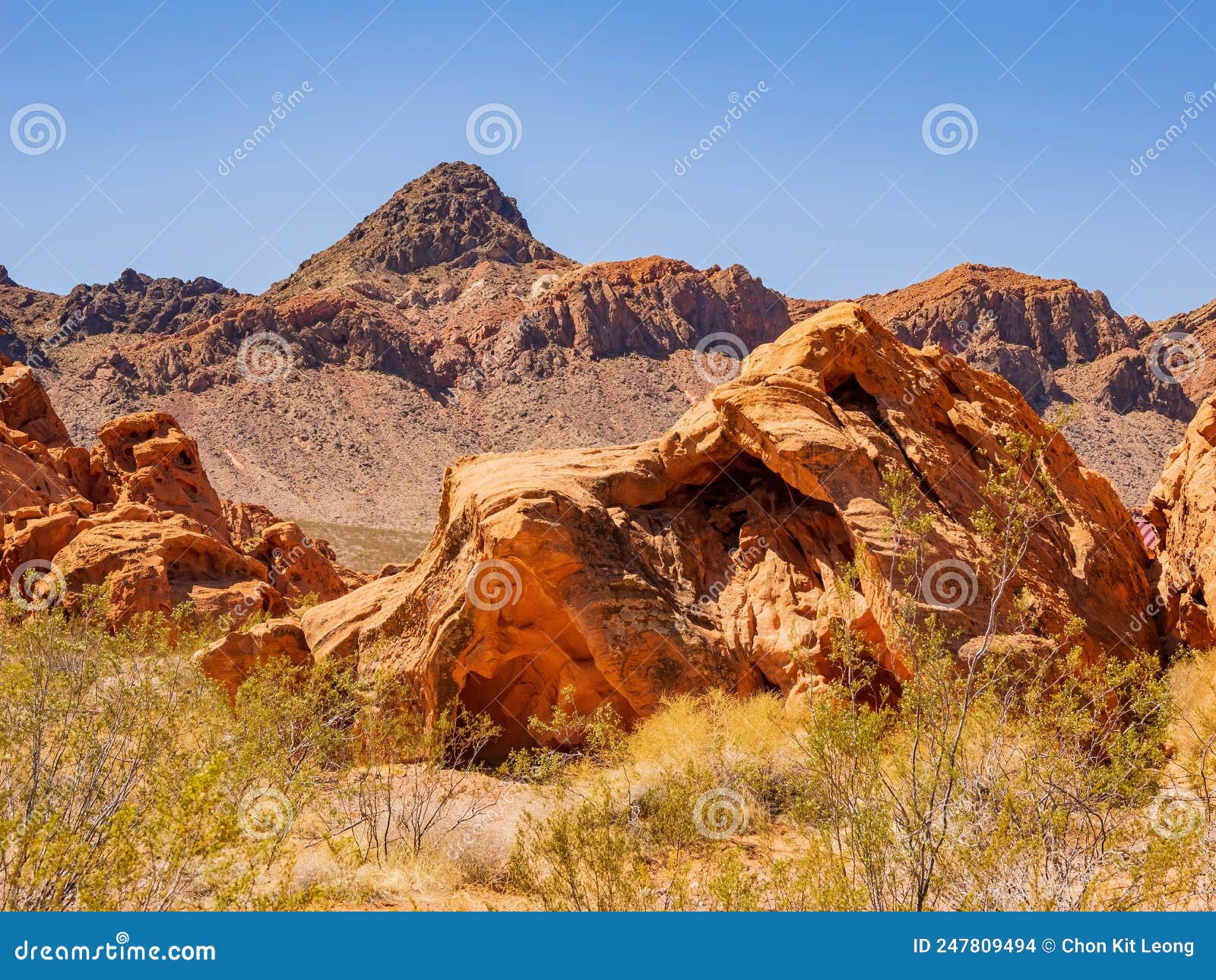 Sunny View of the Landscape of Redstone Park Stock Photo Image of