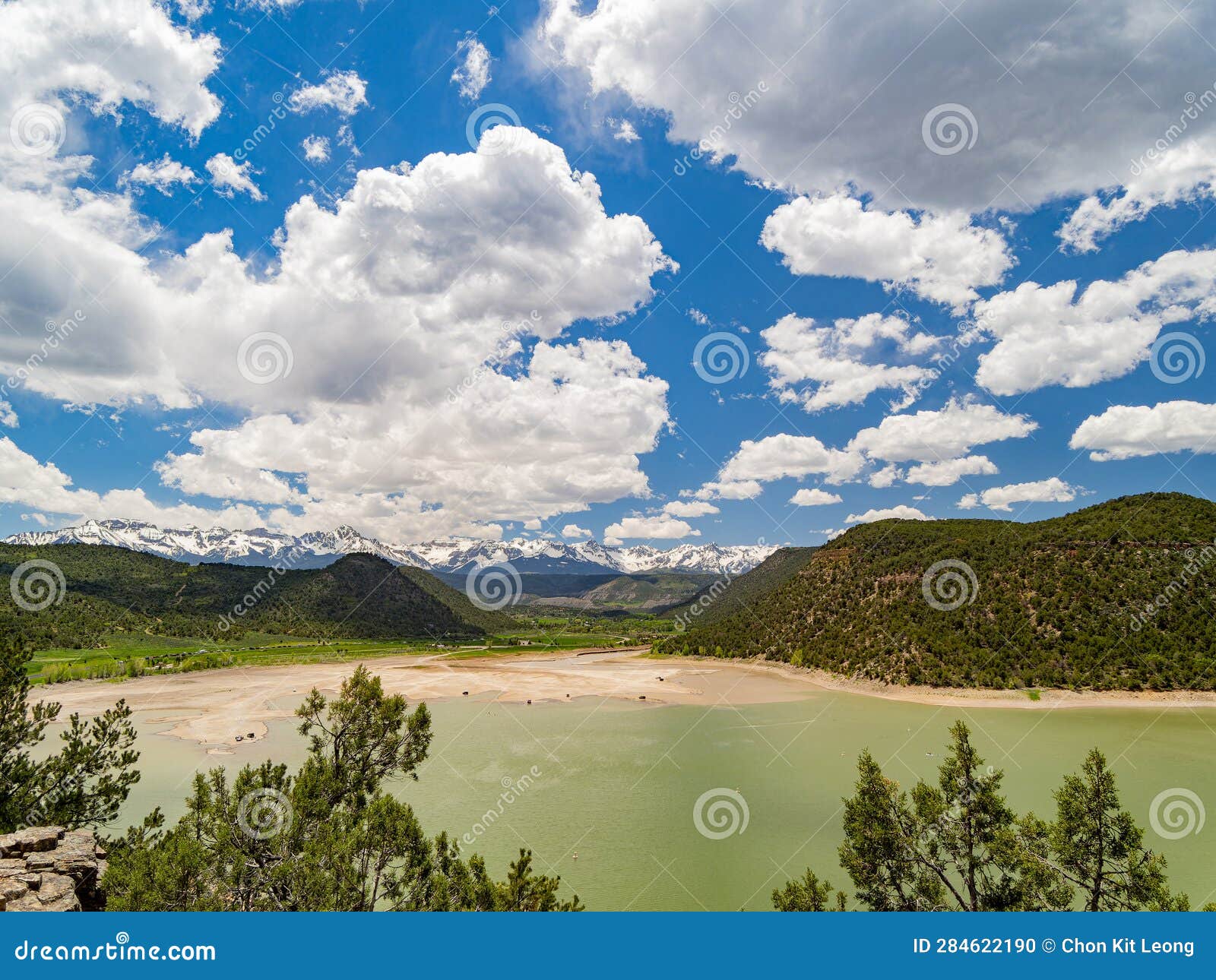 Sunny View of Landscape of Ridgway State Park Stock Photo Image of
