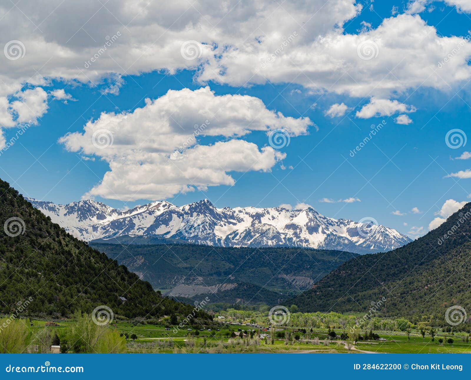 Sunny View of Landscape of Ridgway State Park Stock Photo Image of