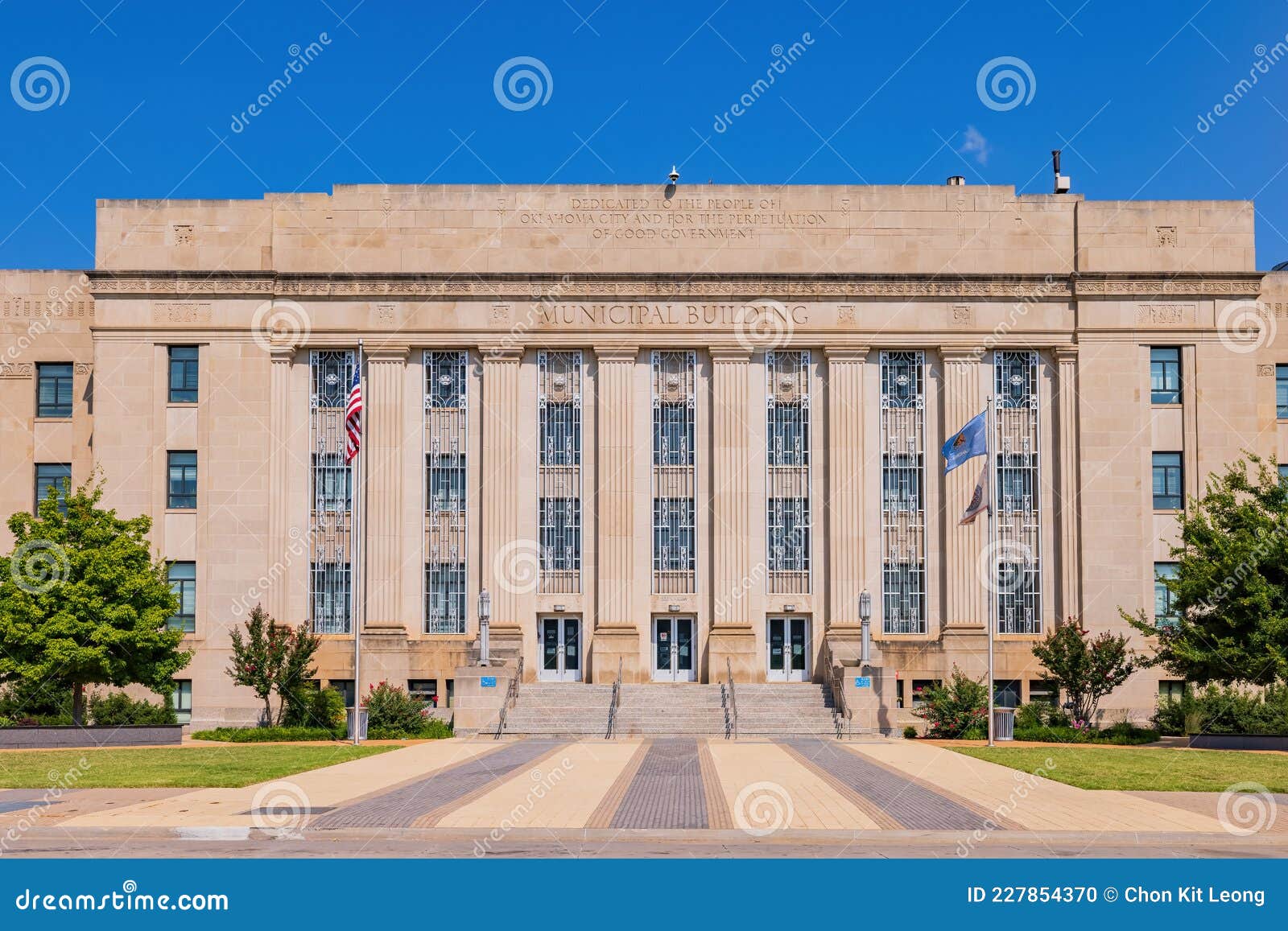 Sunny View of the Oklahoma City Hall Editorial Image Image of states