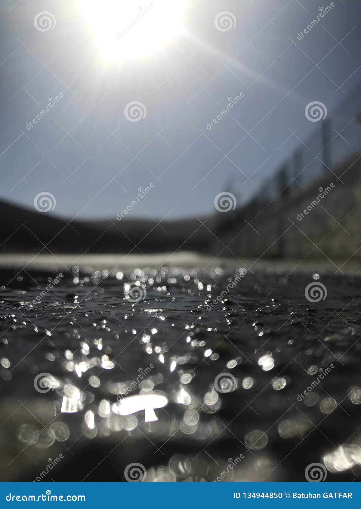 Sunny way stock photo. Image of sunny, light, water - 134944850