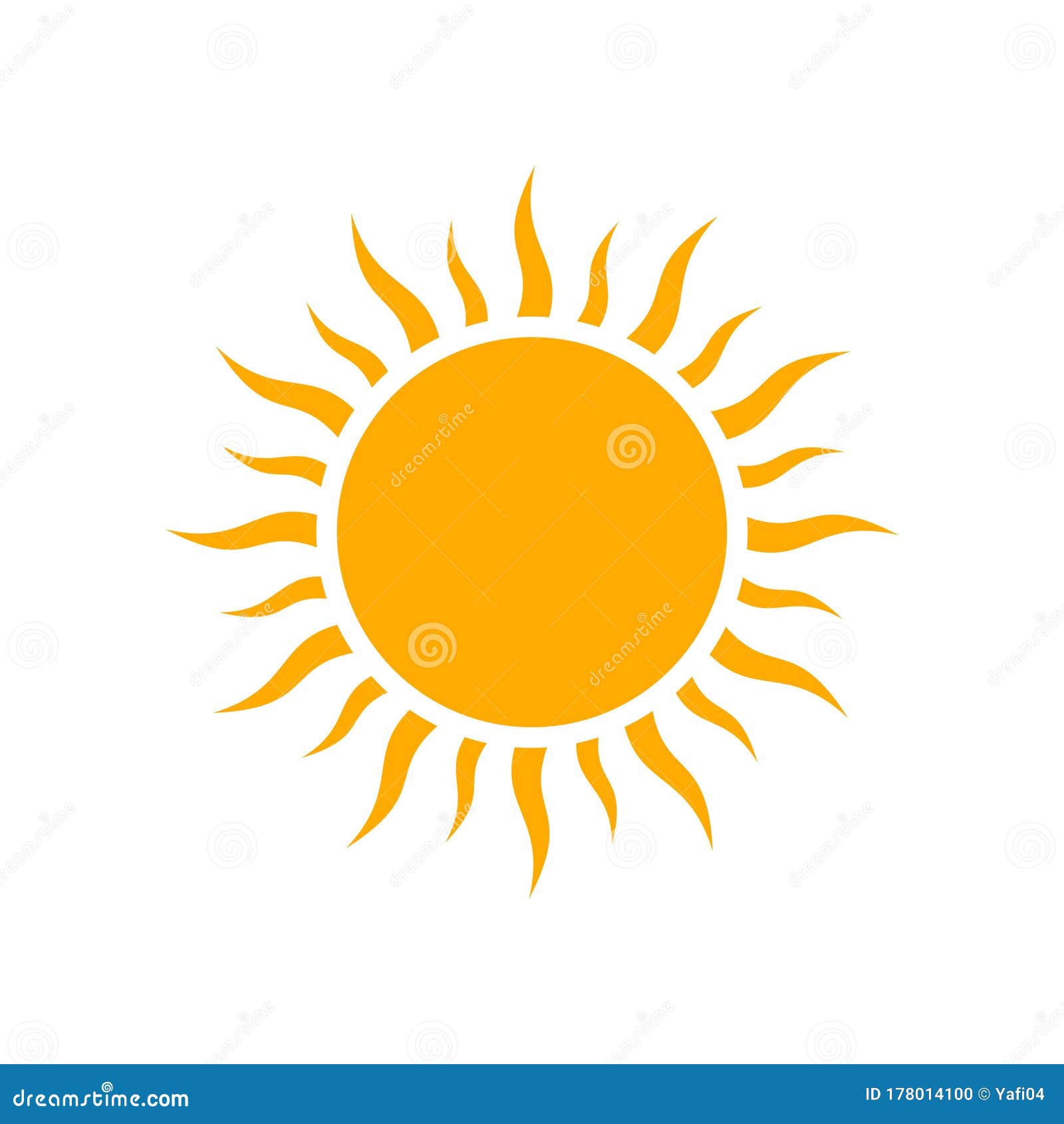 Sunny Weather Icon Vector. Sunny Weather Concept Illustration