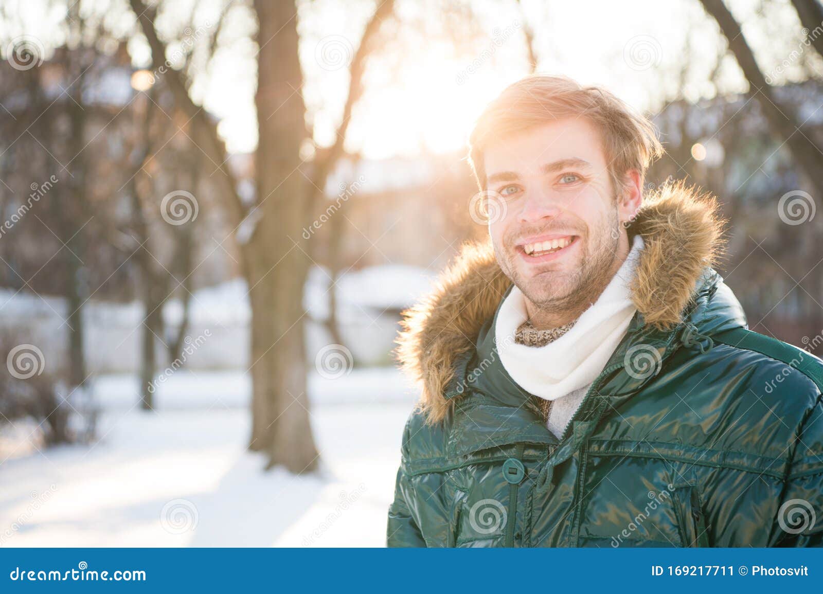 Sunny Winter Day. Winter Menswear. Winter Outfit. Hipster Fashion ...