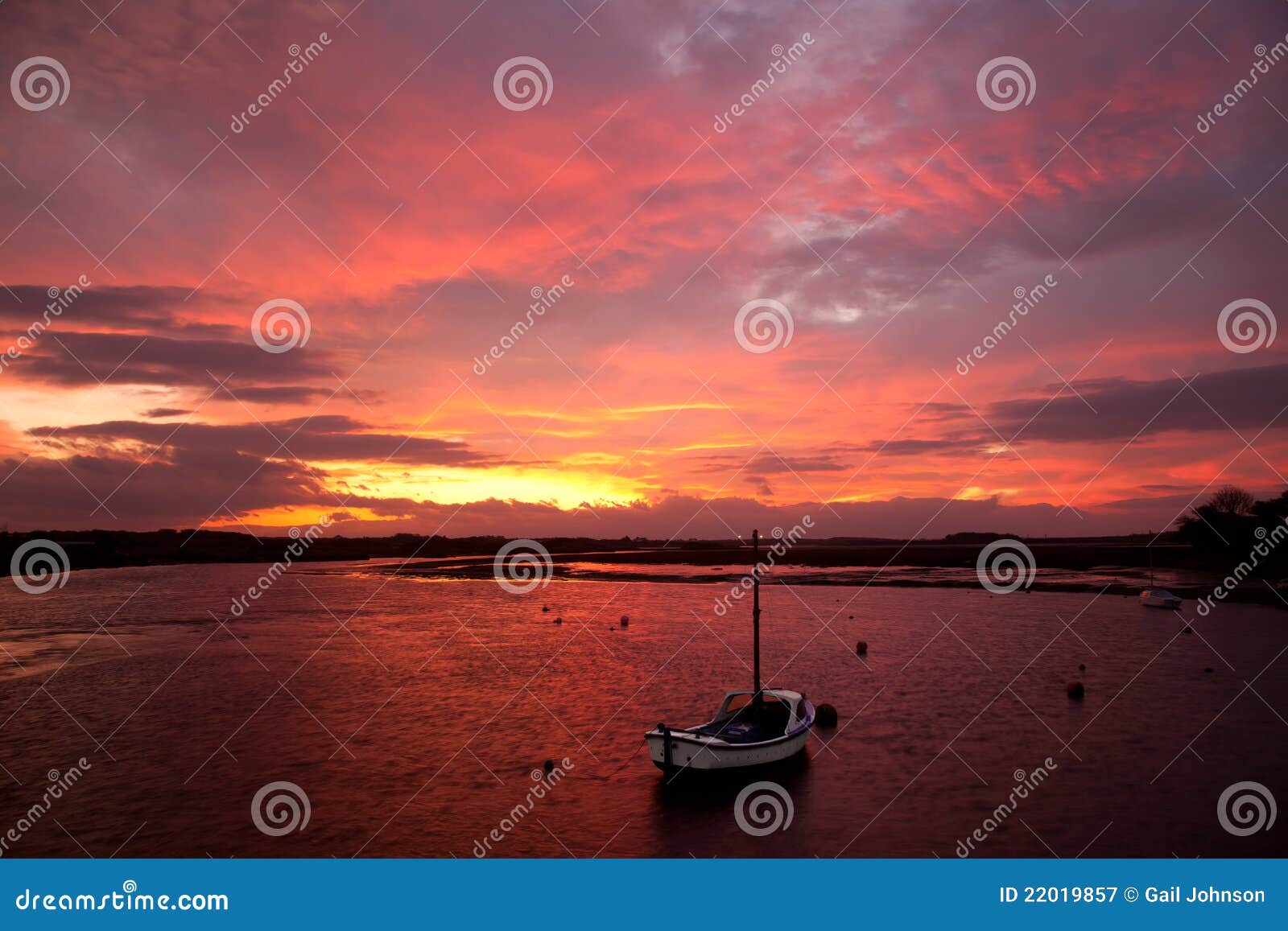 Sunrise stock image. Image of pink, wales, sunrise, north 22019857