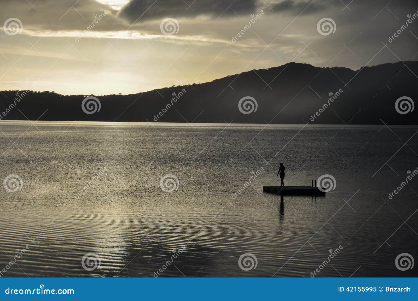sunrise on apoyo lake, nicaragua