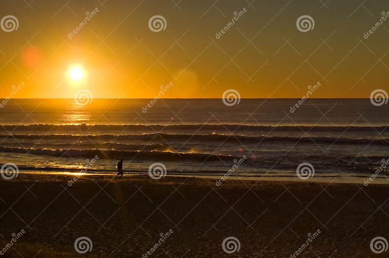 Sunrise beach scene stock image. Image of beach, landscape - 4283007