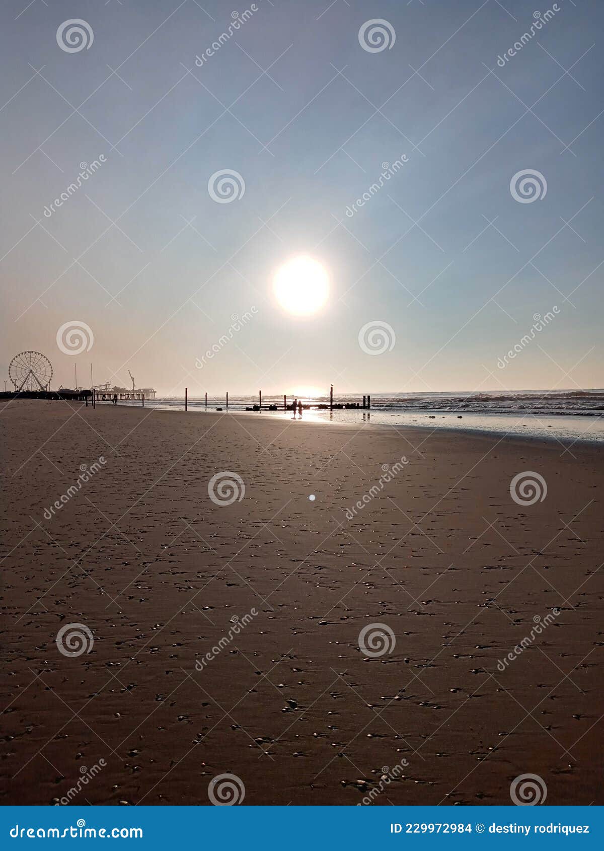 Sunrise Beach Setting Atlantic City Stock Photo Image of beachfront