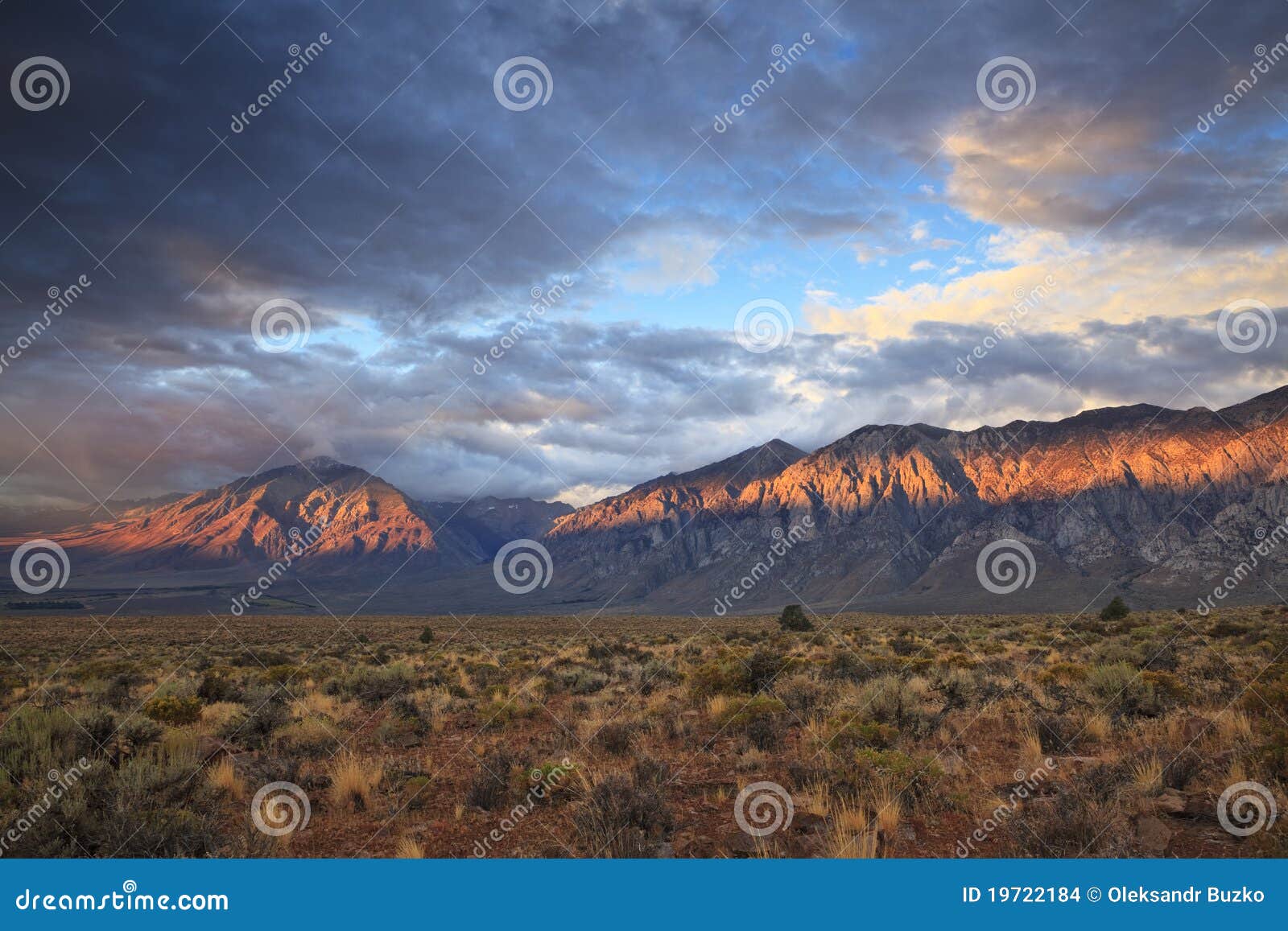 Sunrise in California Mountains Stock Photo Image of morning
