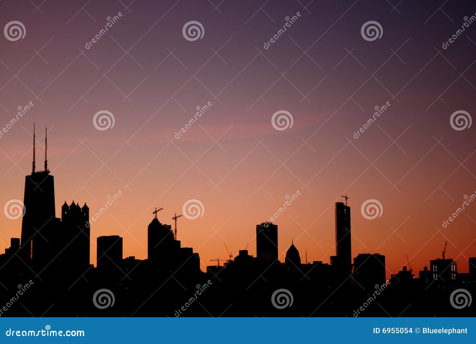 Sunrise Chicago stock photo. Image of downtown, sunrise 6955054