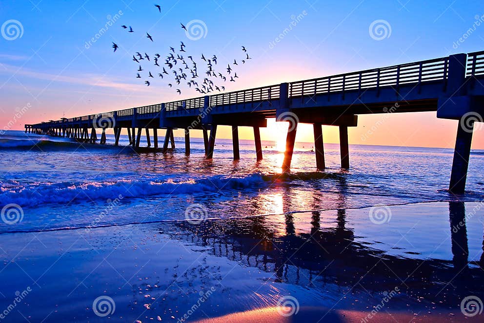 Sunrise Florida stock image. Image of blue, water, jacksonville 23157793