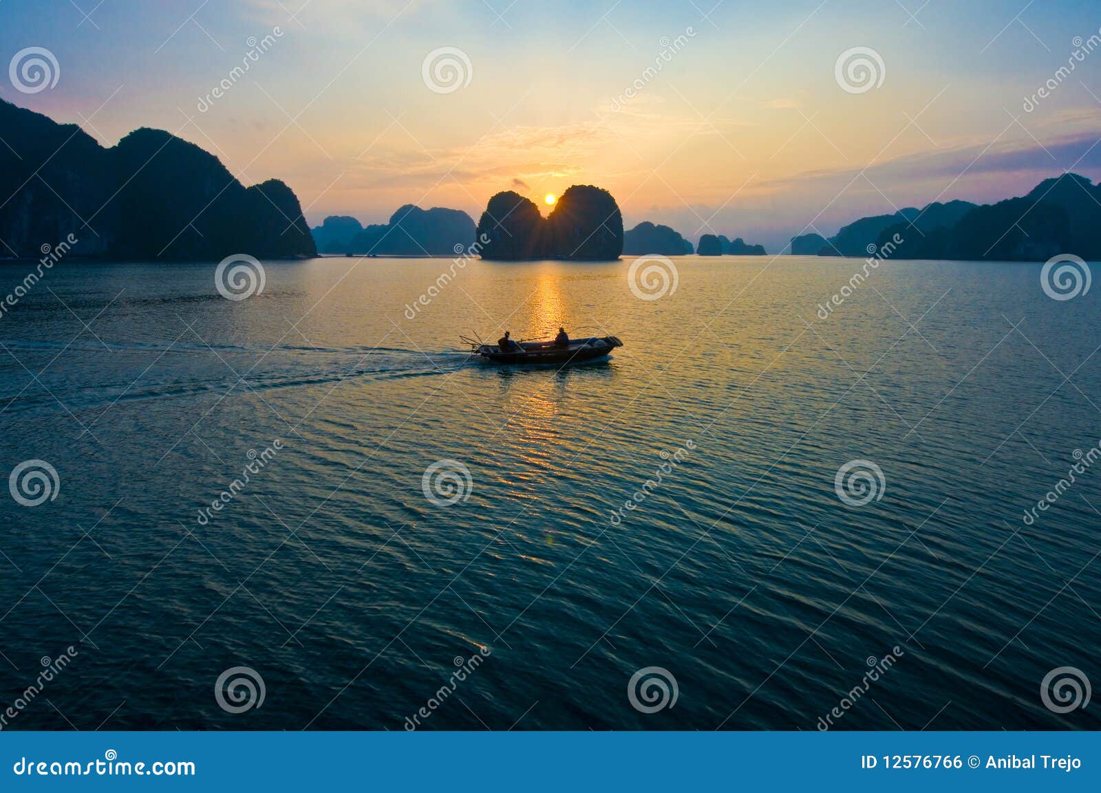 sunrise at ha long bay